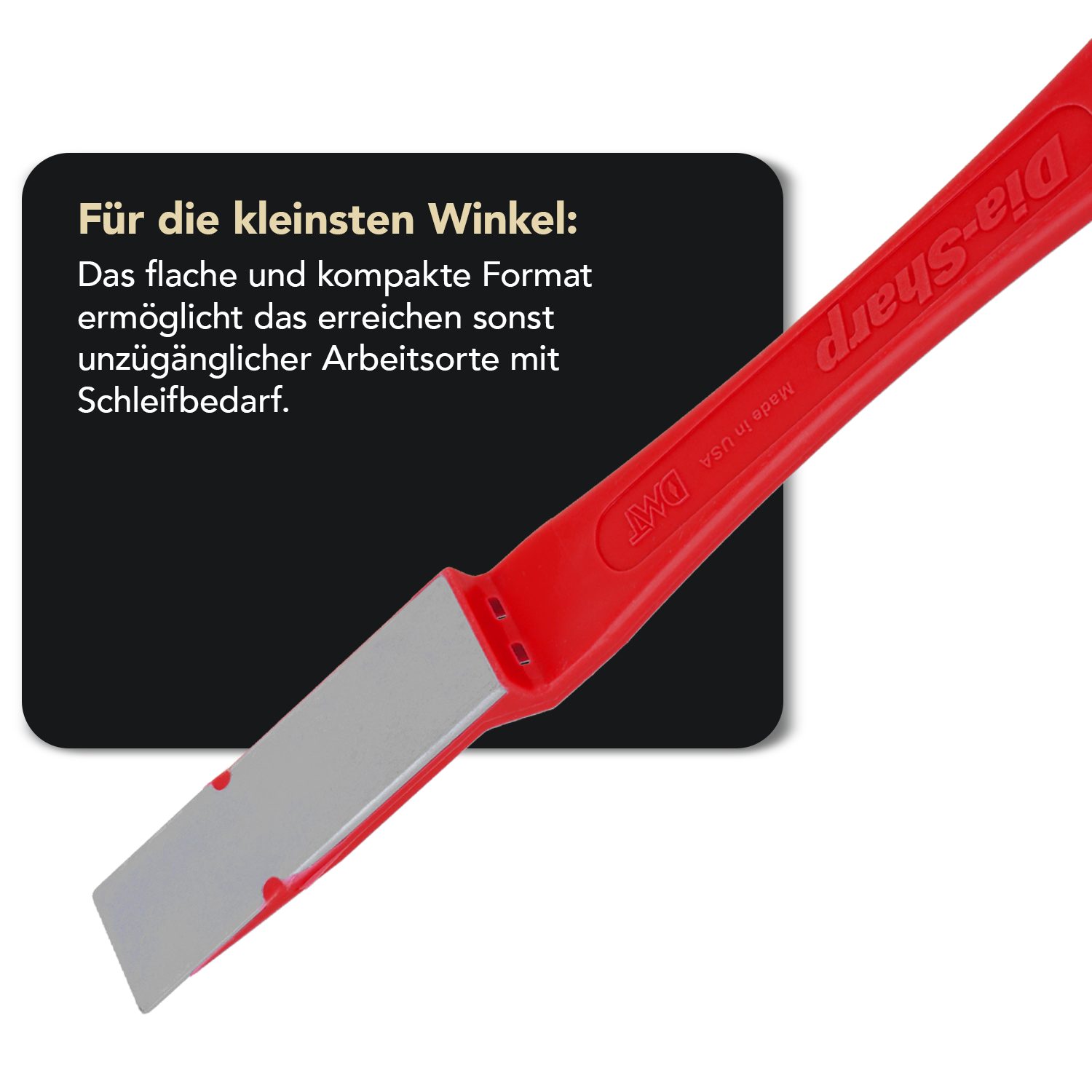 DMT Feile Dia-Sharp® Diamond Mini-Hone® Diamant Schleiffeile Grob, Fein, X-Fein, (Spar-Set, 3 St), Made in USA