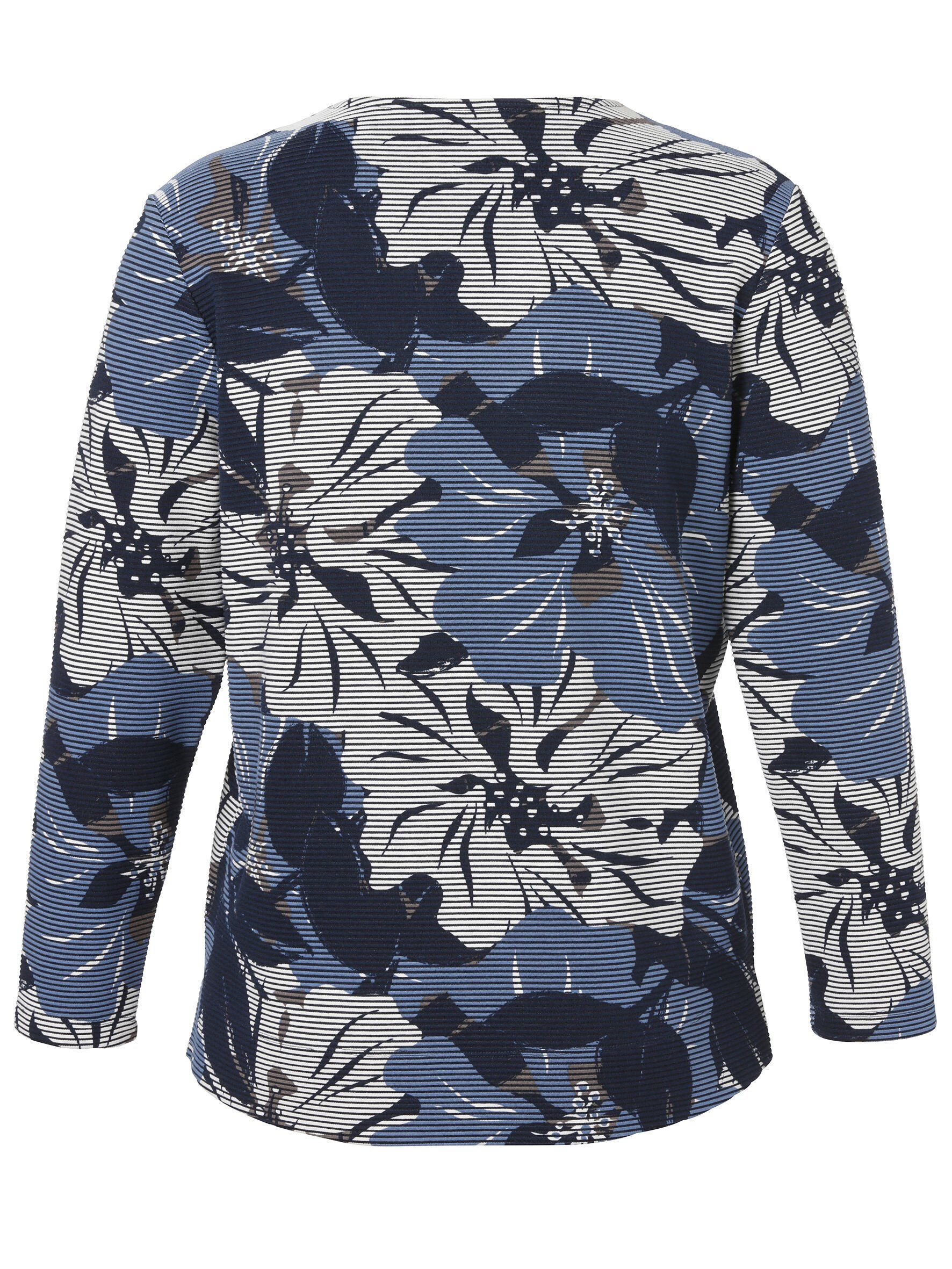 Sweatshirt Blumen-Streifen-Mix APPIA mit DUE VIA