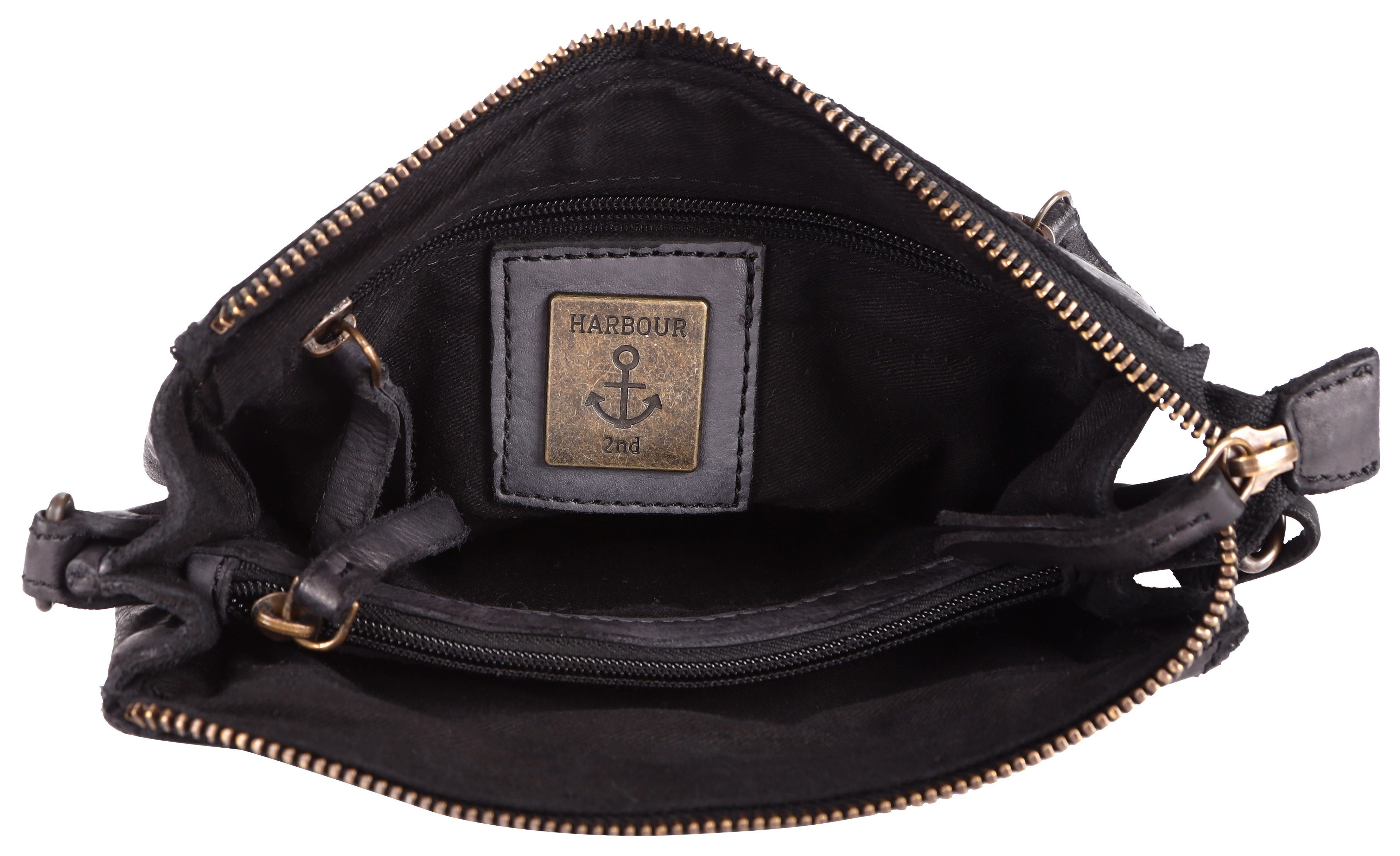 HARBOUR 2nd Umhängetasche Tiani, Schultertasche Handtasche Damen Tasche Damen mit Logoanhänger