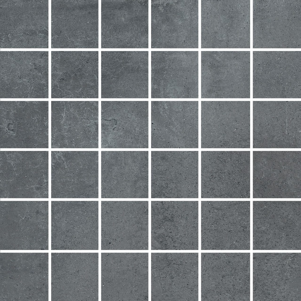 Euro Stone Mosaikfliesen Mosaik Bristol 30 x 30 cm graphit Steinmaß: ca., Feinsteinzeug, Grau