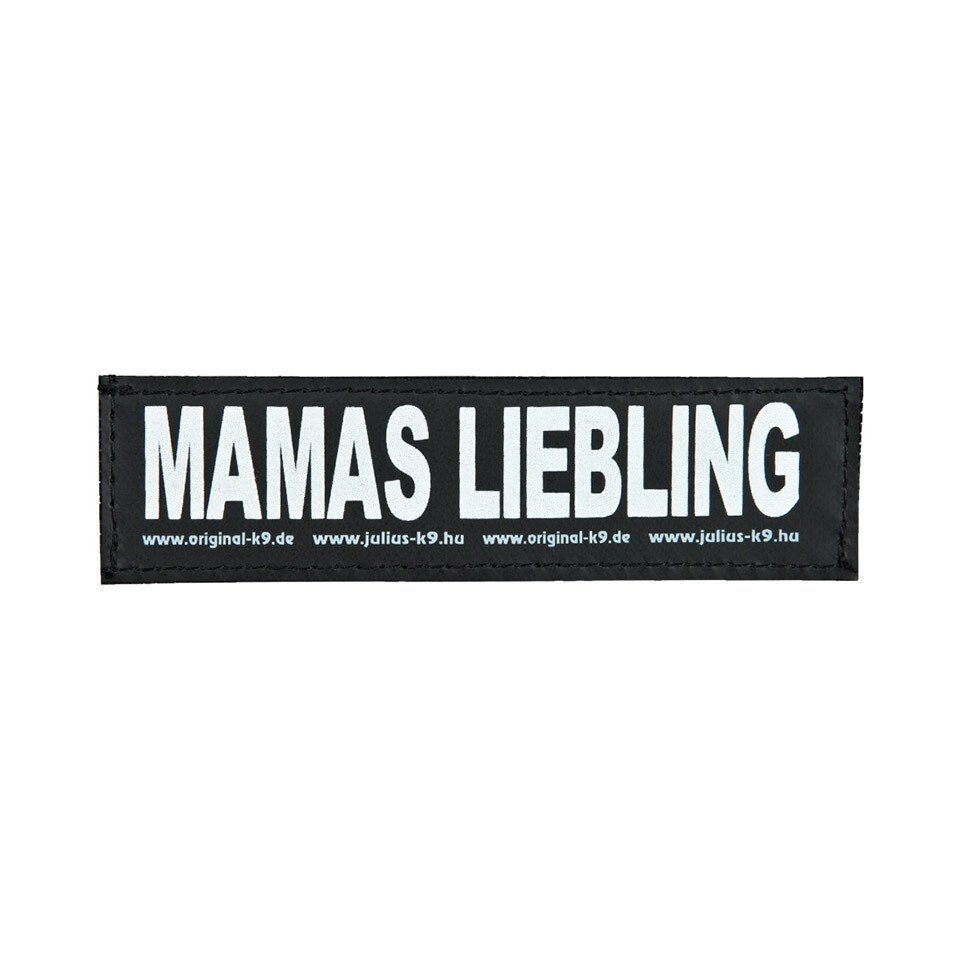 Julius-K9 Hunde-Powergeschirr 2 Klettsticker "Mamas Liebling"