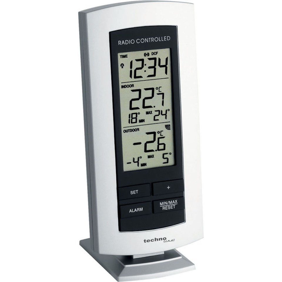 technoline WS 9140 Wetterstation (inklusive Außensender, mit DCF-77 Funkuhr)