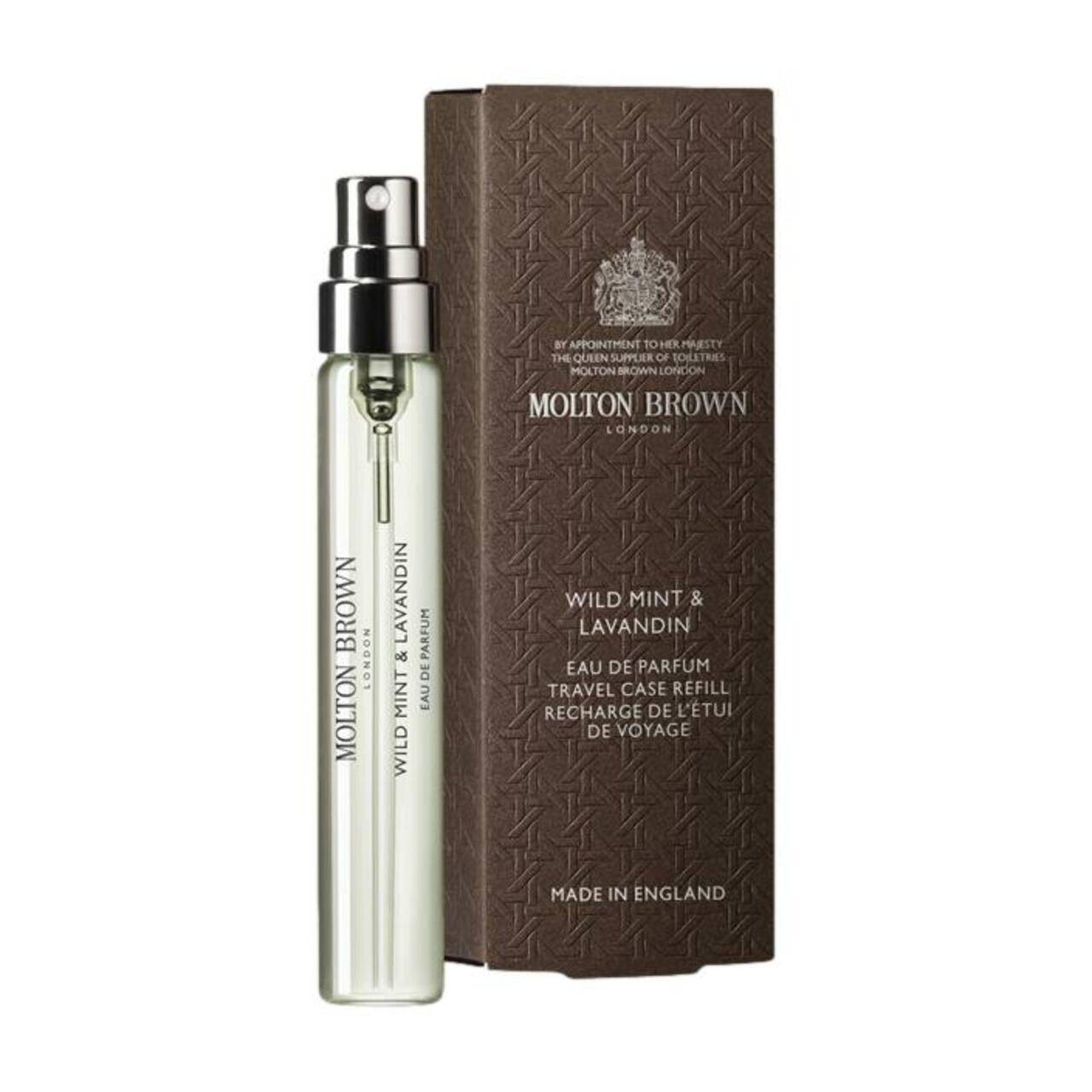 MOLTON BROWN Eau de Parfum Wild Mint & Lavandin EdP Nat. Spray Travel Size, Herrenduft, Aromatic Fresh vegan