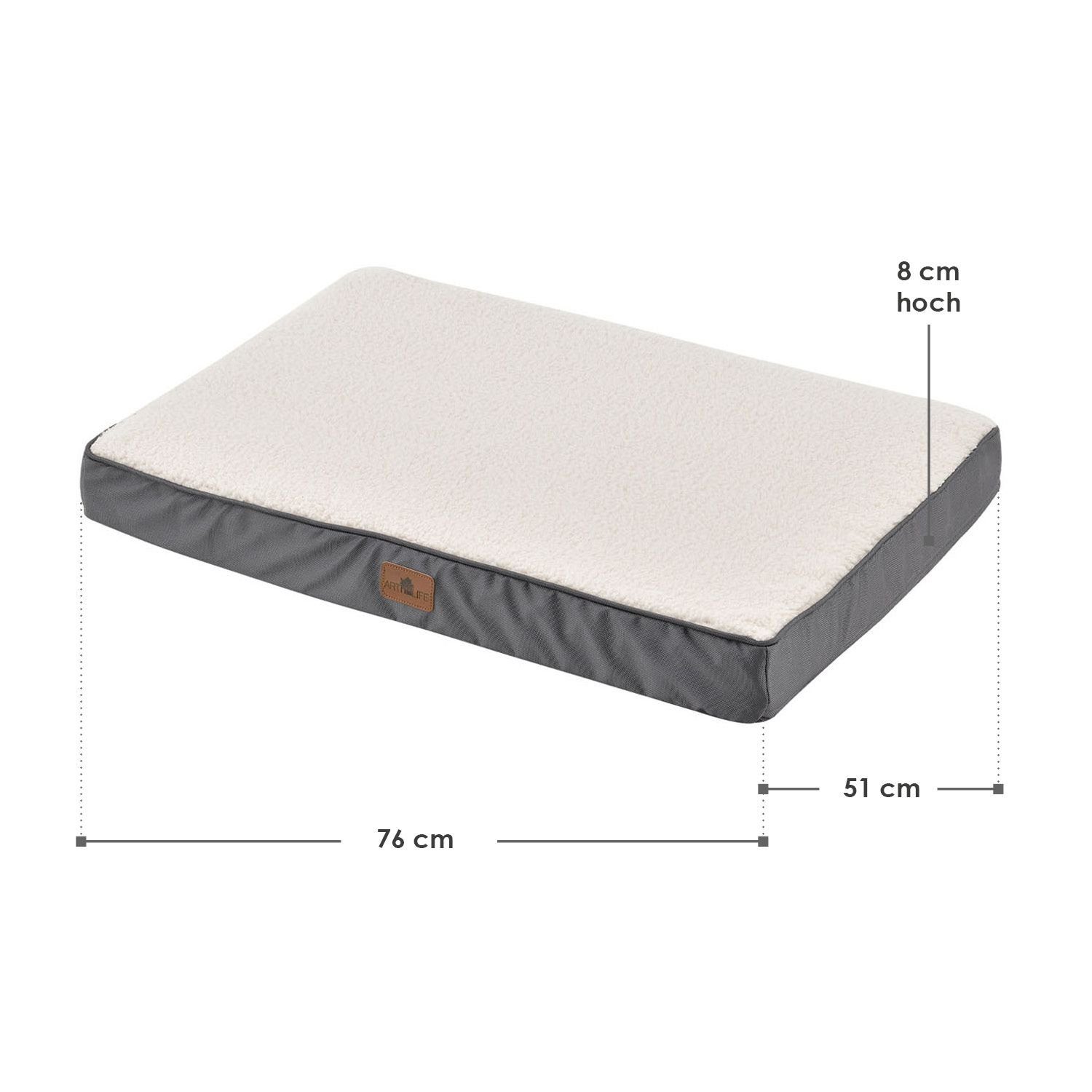 Juskys Tierbett Milow, Sherpa Fleece, Polyester, günstig online kaufen
