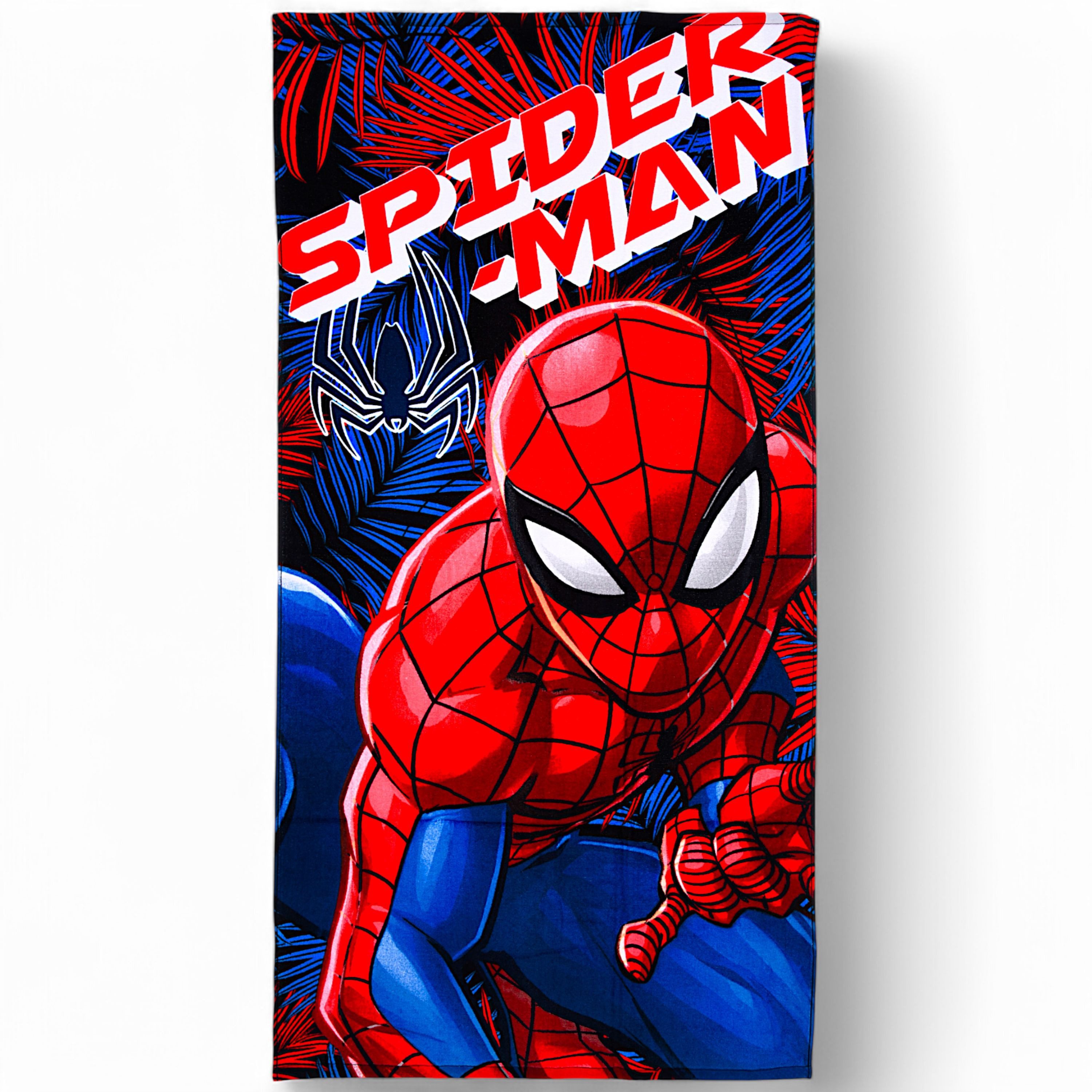 Spiderman Badetuch Marvel, Baumwolle, Jungen Strandtuch günstig online kaufen