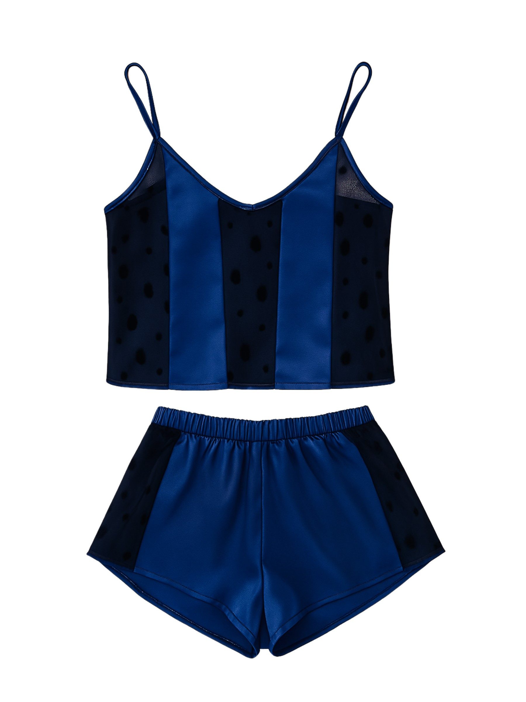 Elegant Love Shorty Satin Nachtwäsche-Set – Edles Pyjama-Set mit Spitze & P günstig online kaufen