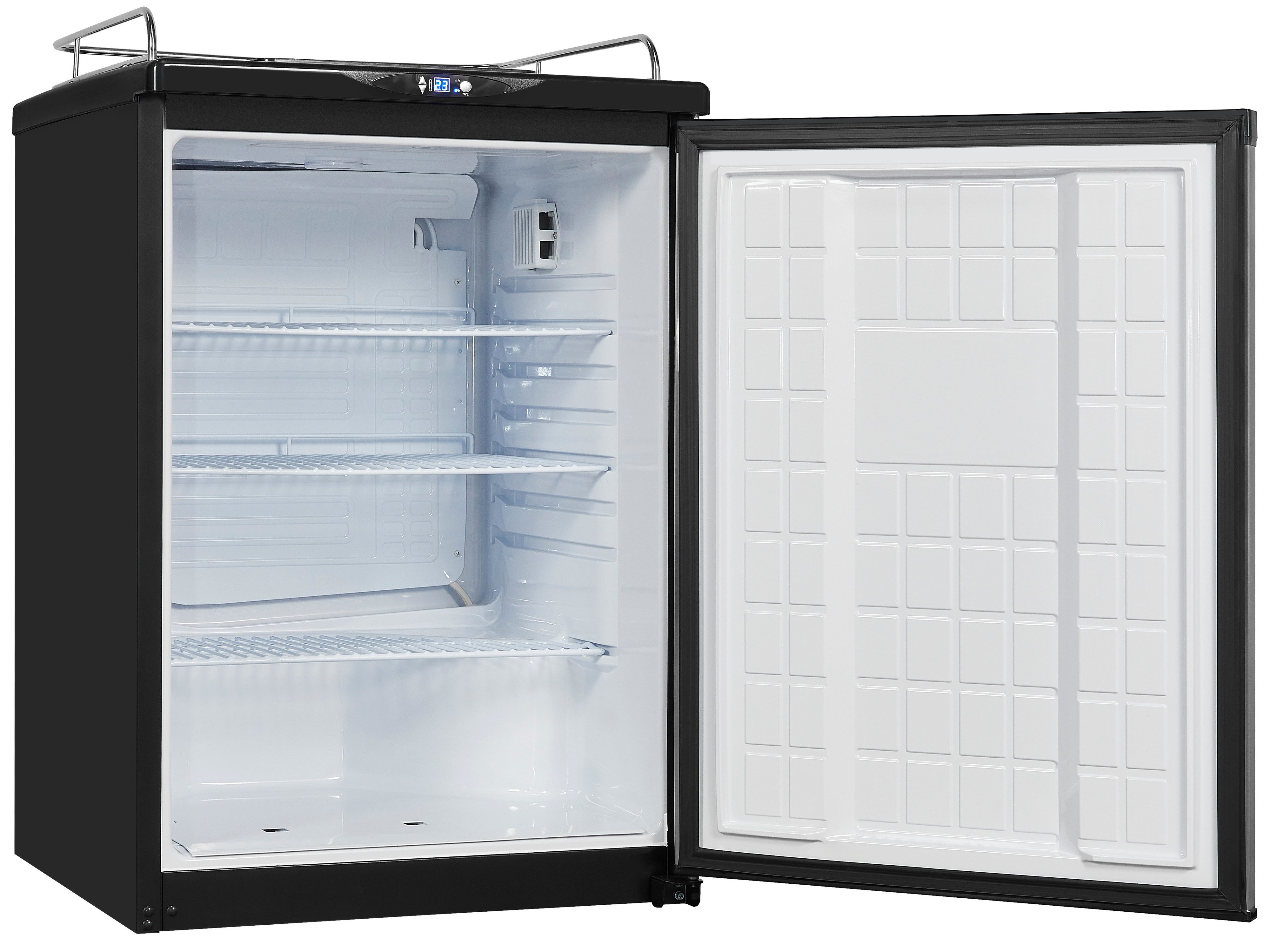 exquisit Getränkekühlschrank BK160-HE-300G inox, 100 cm hoch, 61,5 cm breit, auch als Bierkühlschrank einsetzbar