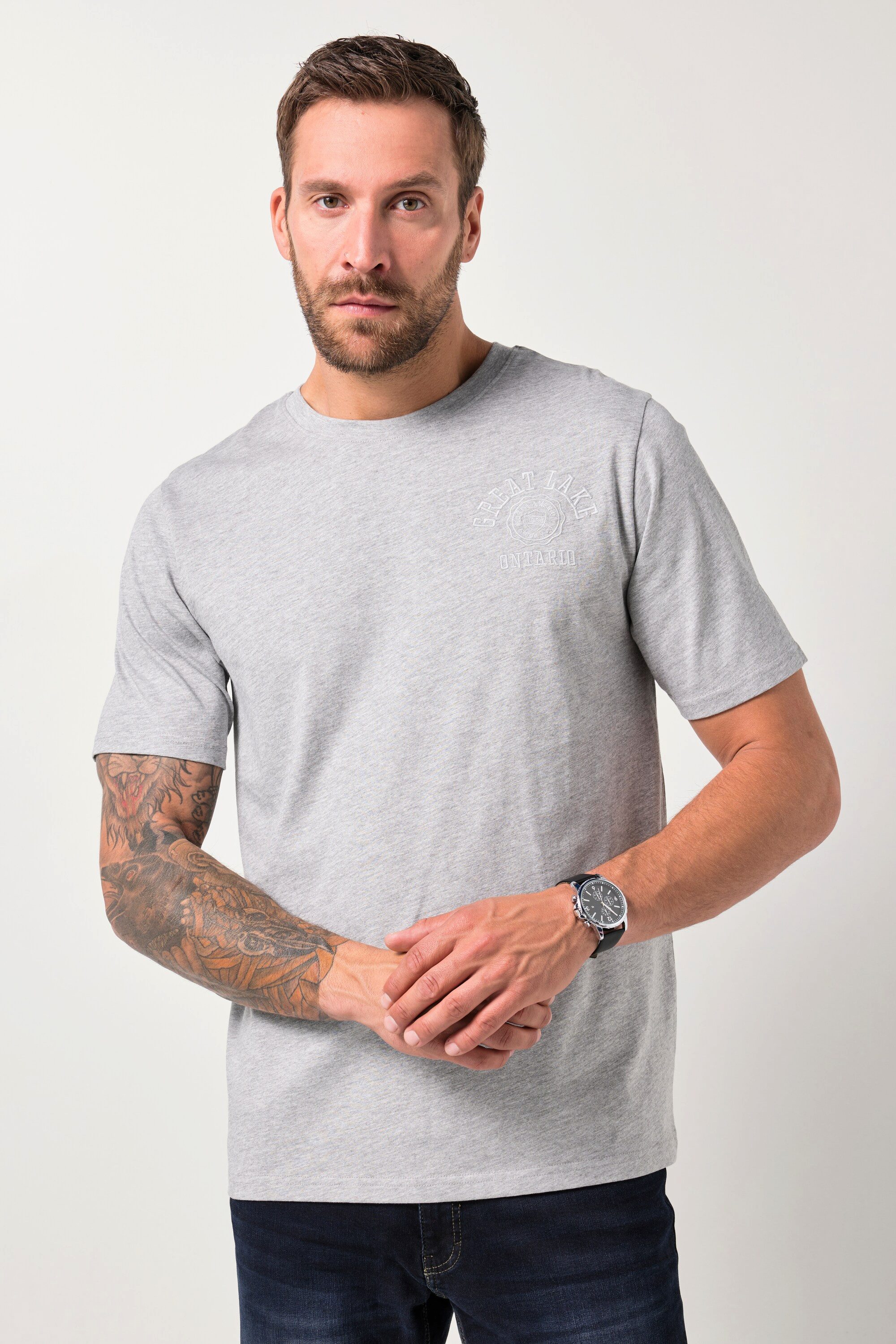 T-Shirt T-Shirt Halbarm Bruststick