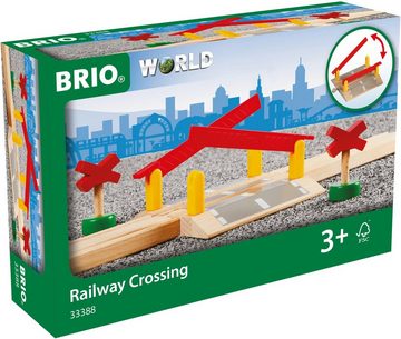 BRIO® Spielzeugeisenbahn-Erweiterung BRIO® WORLD, Bahnübergang, FSC®- schützt Wald - weltweit