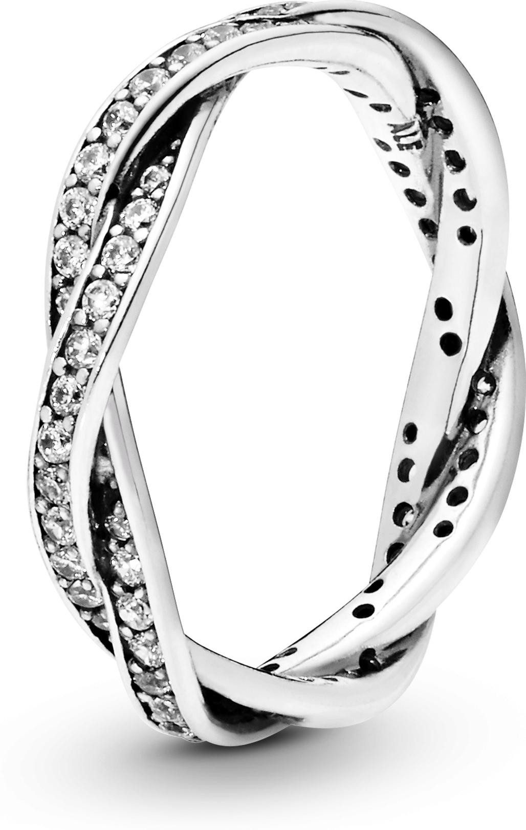 Pandora Fingerring Pandora Funkelnde Gedrehte Linien Ring 190892CZ Damenrin günstig online kaufen