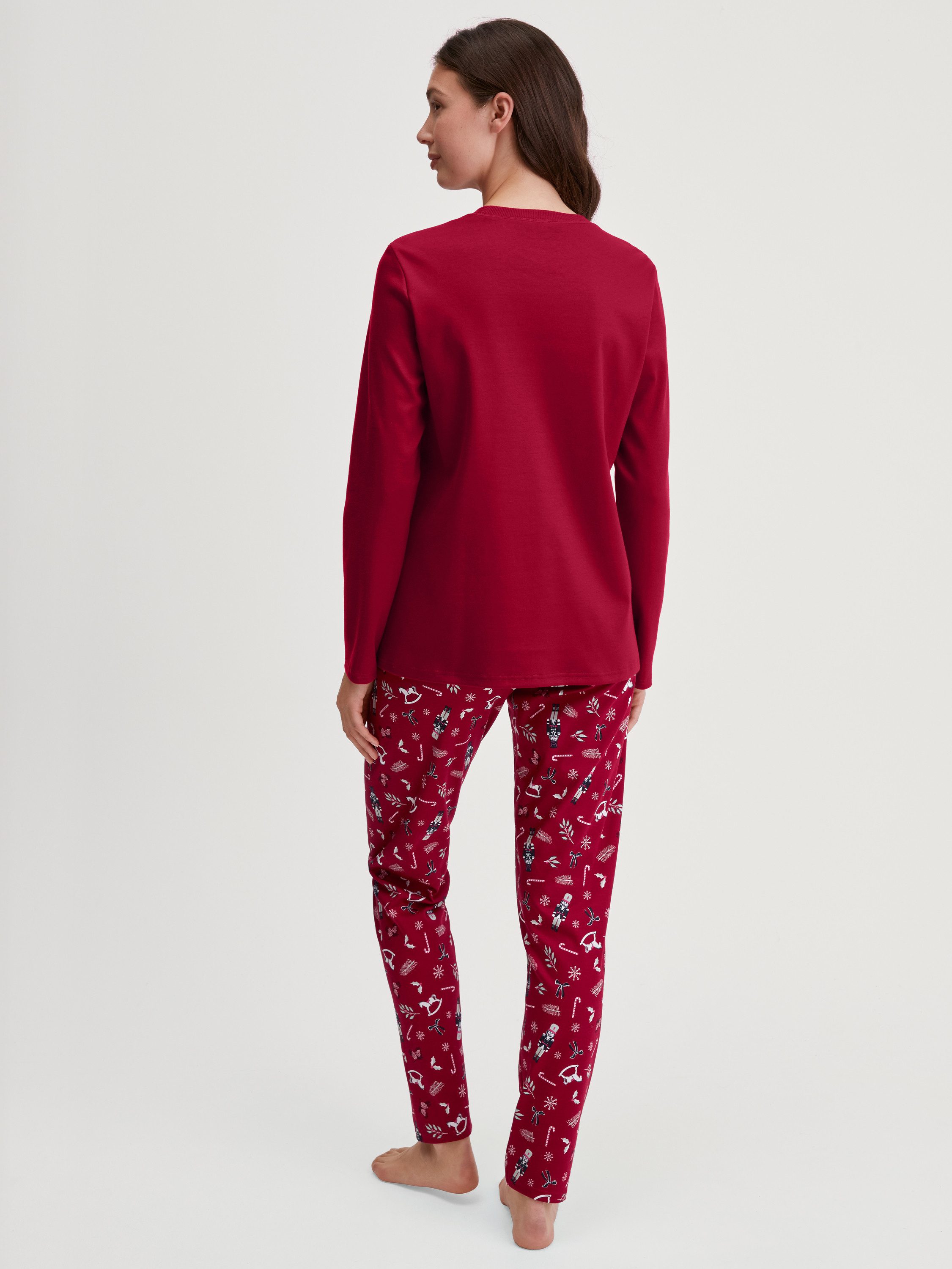 CALIDA Pyjama Family & Friends Damen (2 tlg) warme Baumwollqualität