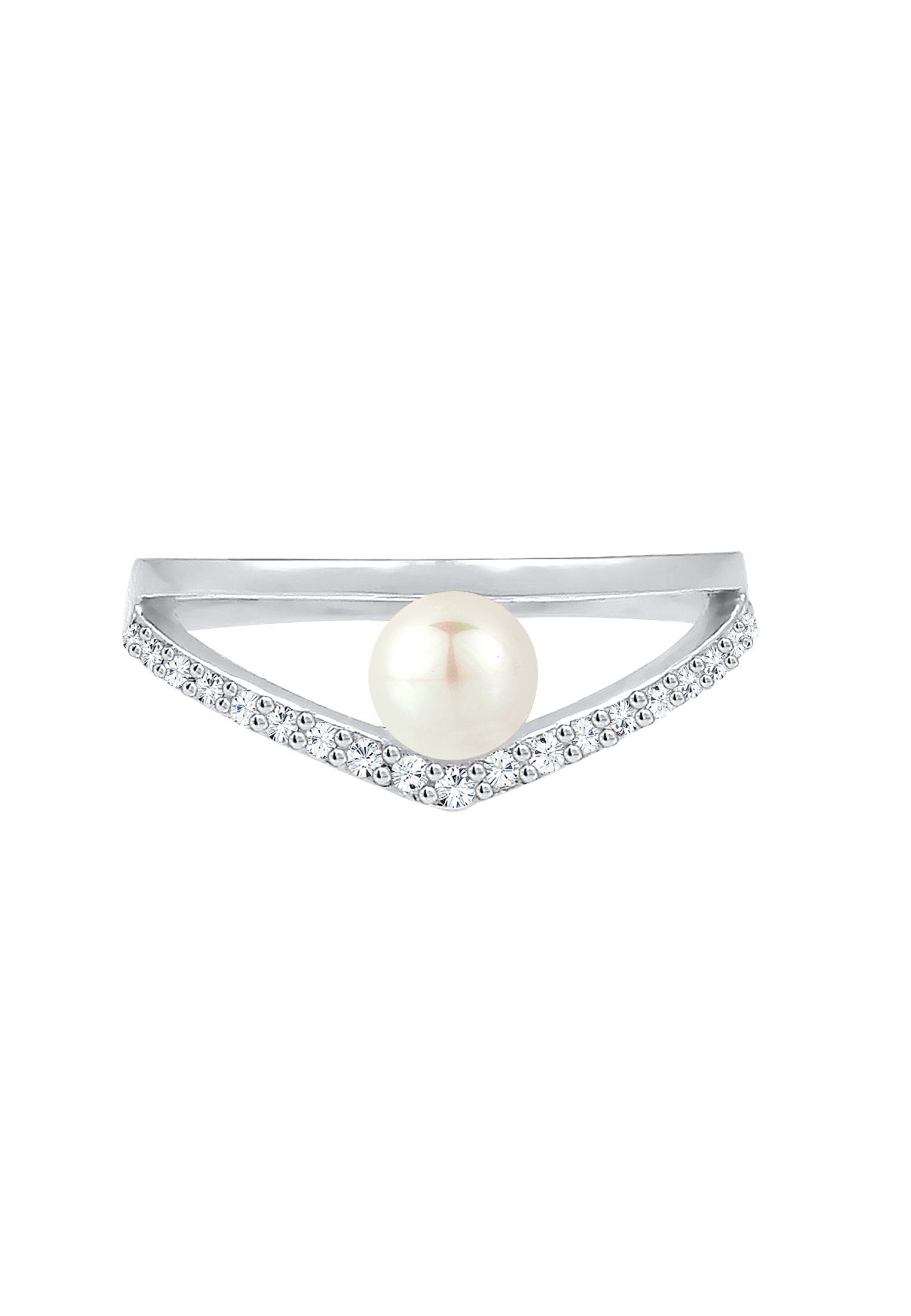 Elli Verlobungsring Süßwasserzuchtperle Kristalle 925 Sterling günstig online kaufen