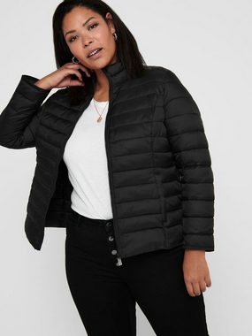 ONLY CARMAKOMA Blouson Wattierte Puffer Stepp Übergangsjacke Plus Size Übergrößen (1-St) 4213 in Schwarz