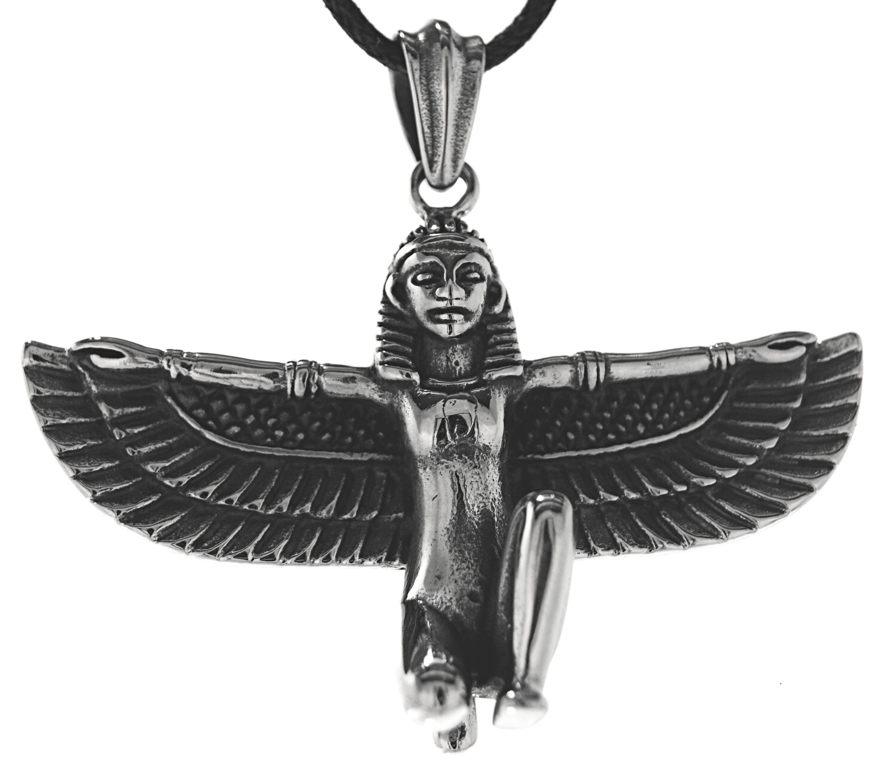Ägypten of Geburt Göttin Leather Osiris ägyptisch Kettenanhänger der Isis Horus Kiss