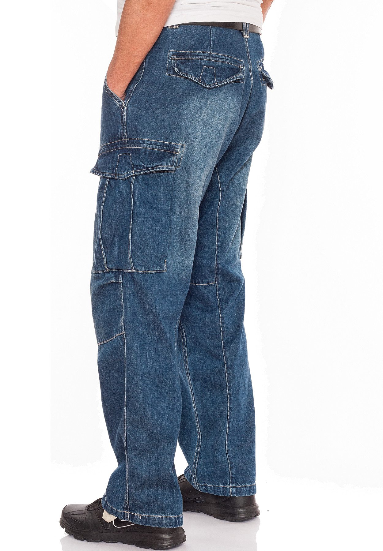 Jet Lag Cargojeans mit weit geschnittenem Bein günstig online kaufen