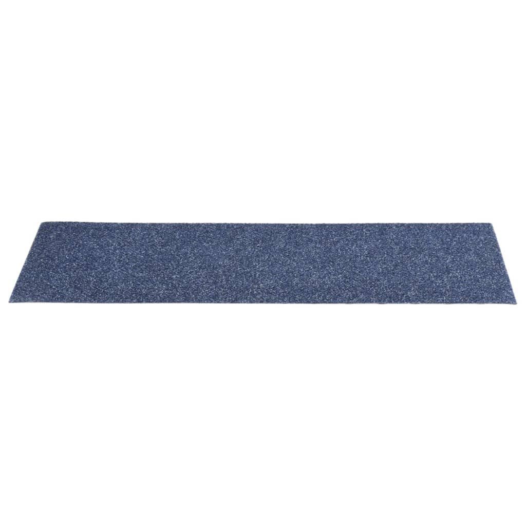 Stufenmatte Selbstklebende grey vidaXL, blue 15 mm Höhe: 76x20 Graublau, cm Stk 20 Treppenmatten