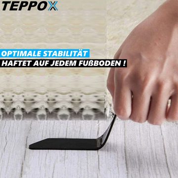 Antirutsch Teppichunterlage TEPPOX Teppich Pads Antirutsch-Pads Teppichgreifer Antirutschmatte, MAVURA, Teppichstopper Gleitschutz Teppich Stopper [4er Set]