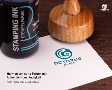 OCTOPUS Fluids Vaterartikel Stempelfarbe für Stempelkissen und Selbstfärber ohne Öl, Stempelkissen
