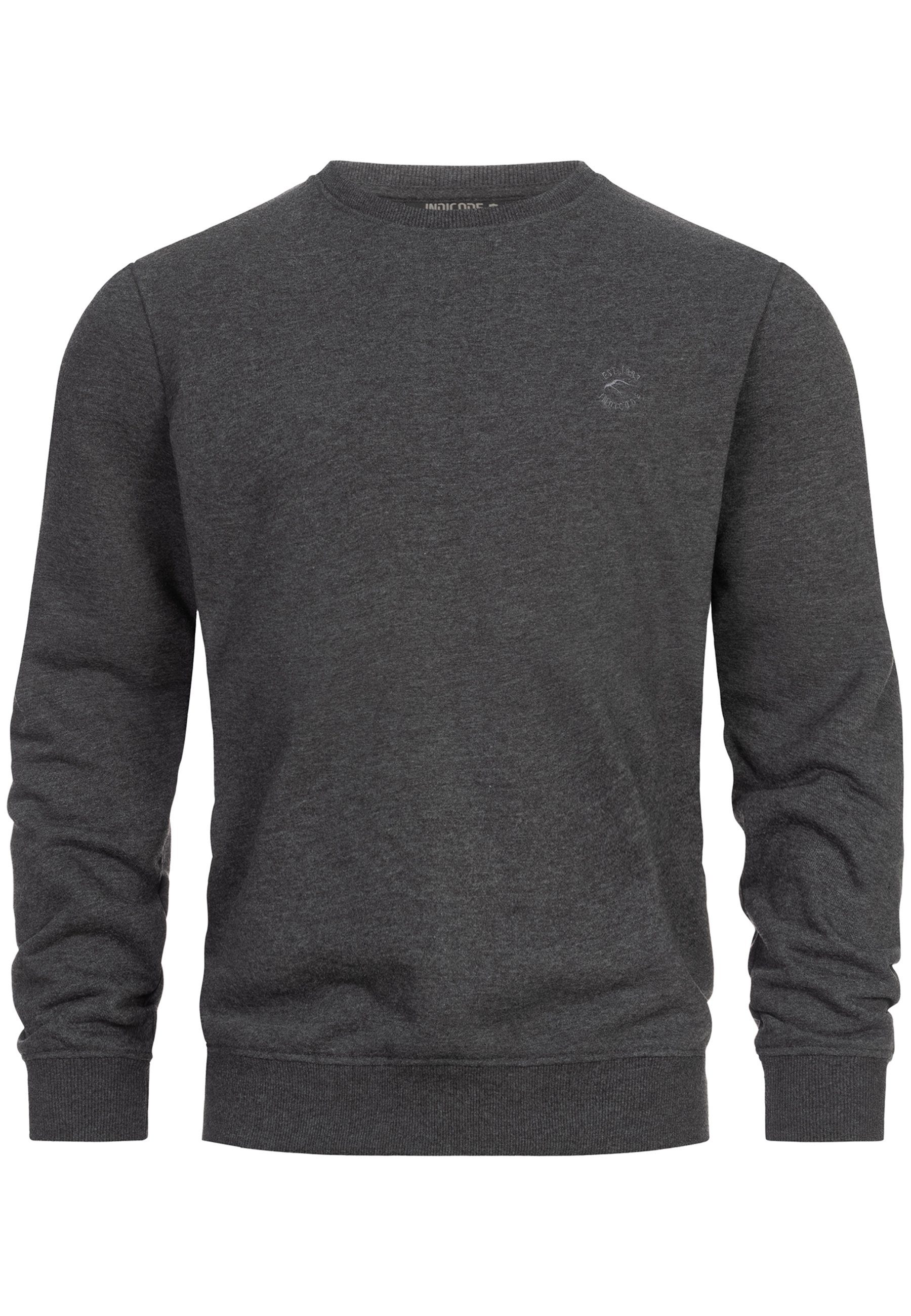 Indicode Sweater Mix Charcoal Holt