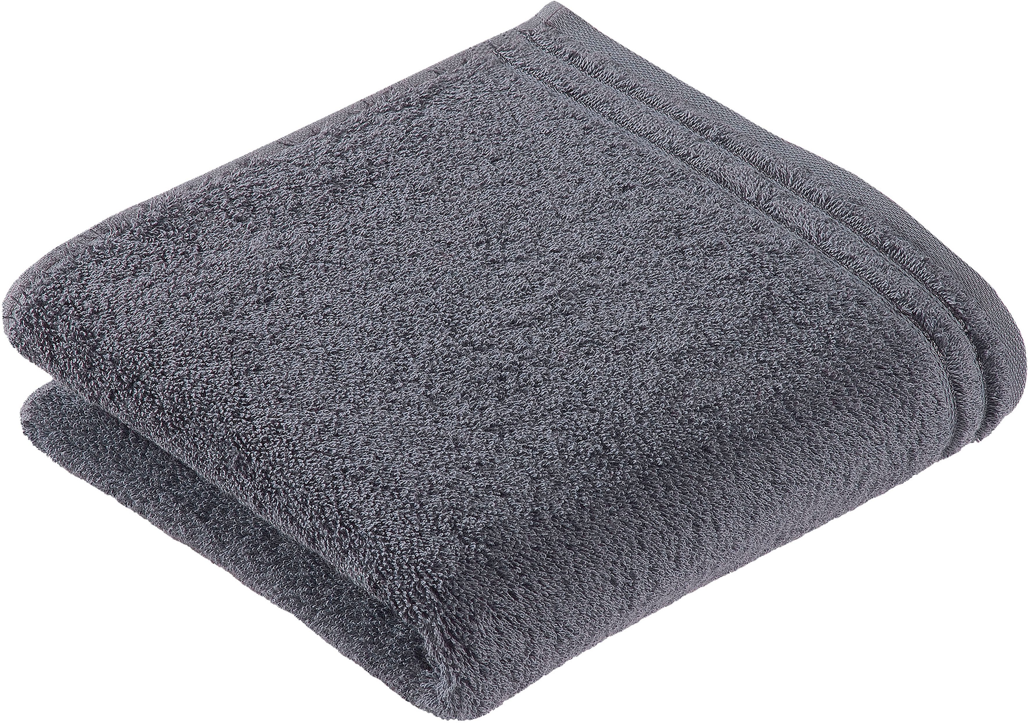 Vossen Badetuch Calypso Feeling, Walkfrottee (2-St), mit schmaler Bordüre, aus 100% hochwerter Baumwolle, Vegan, einfarbig