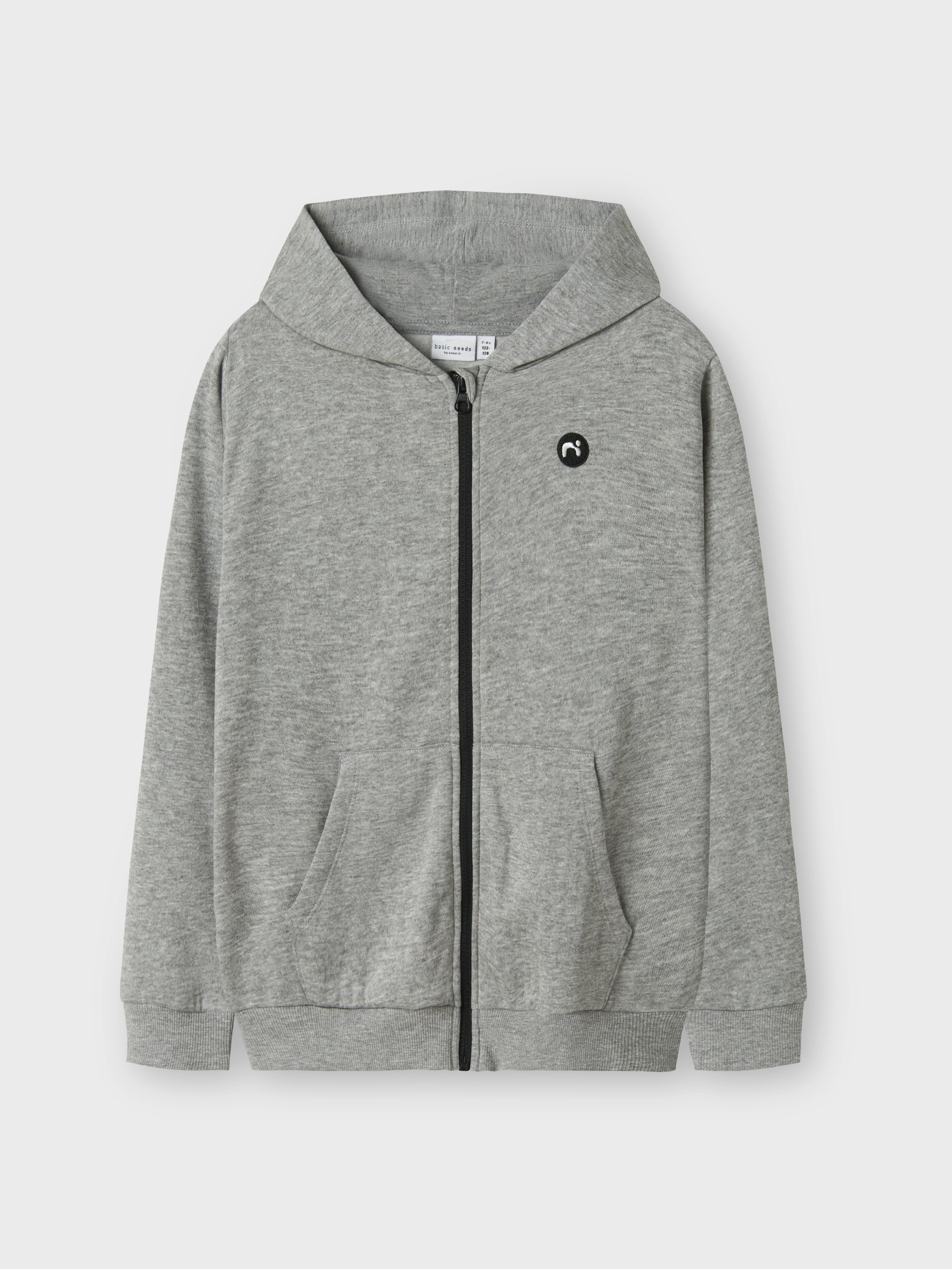 Name It Kapuzensweatjacke NKMVIMO LS SWEAT CARD BRU NOOS