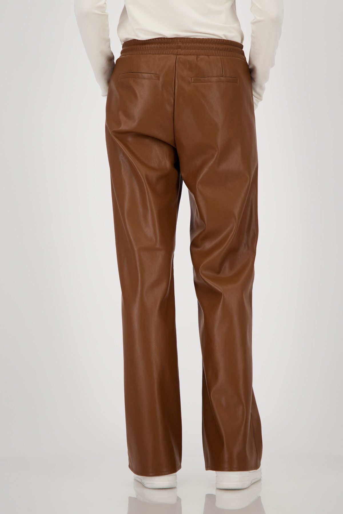 Monari Lederimitathose Straight-Leg-Hose günstig online kaufen