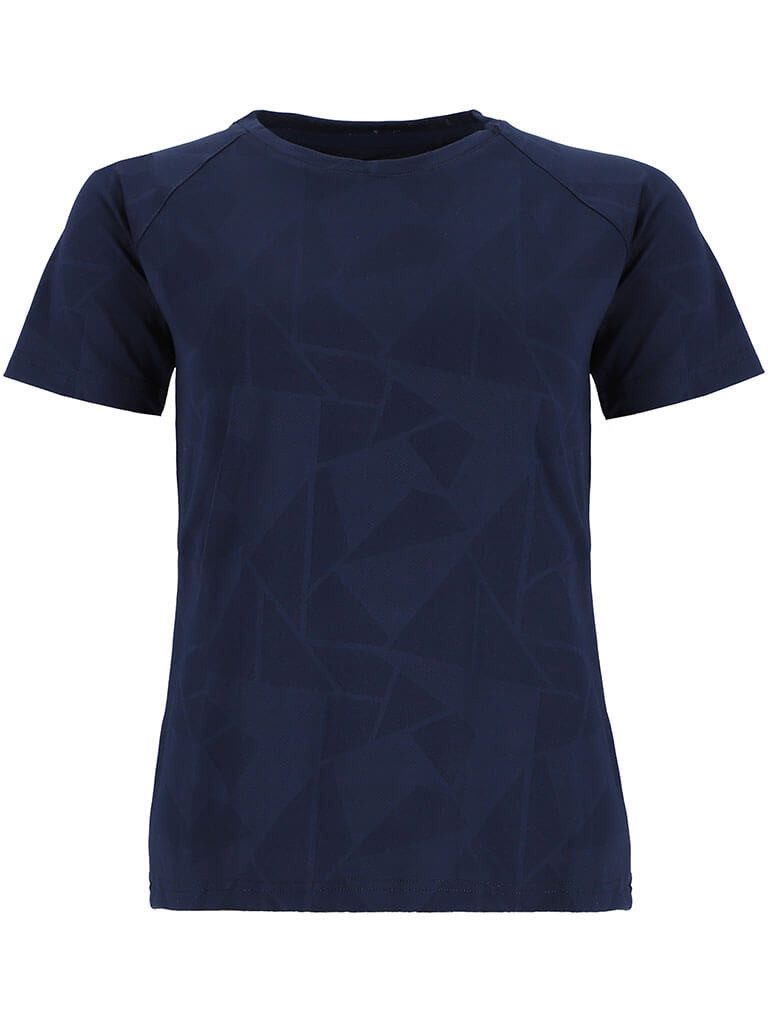 Baumfuchs T-Shirt 11334 Damen Funktionsshirt T-Shirt Dreieck-Allover-Muster Schnell trocknend