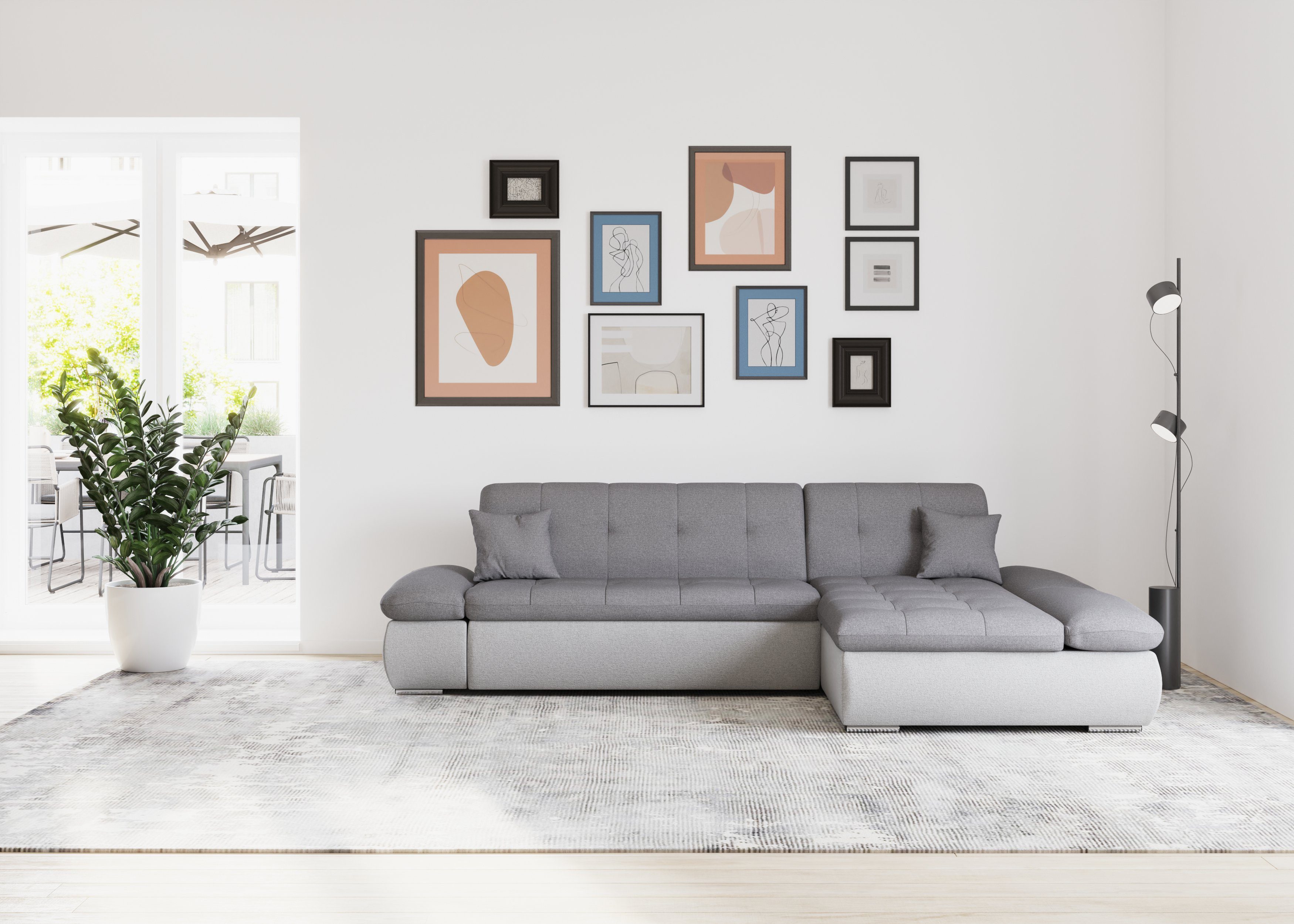 DOMO collection Ecksofa Moric, L-Form, XXL-Sofa günstig online kaufen