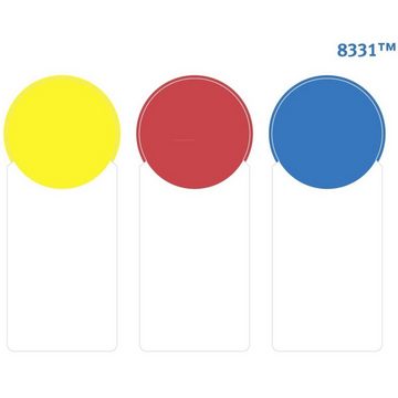 Avery Zweckform Haftnotizblock Haftnotiz-Punkte 3-farbig sortiert 900x, Notiz-Zettel Klebe-Zettel Lesezeichen Etikett Haftstreifen Flag