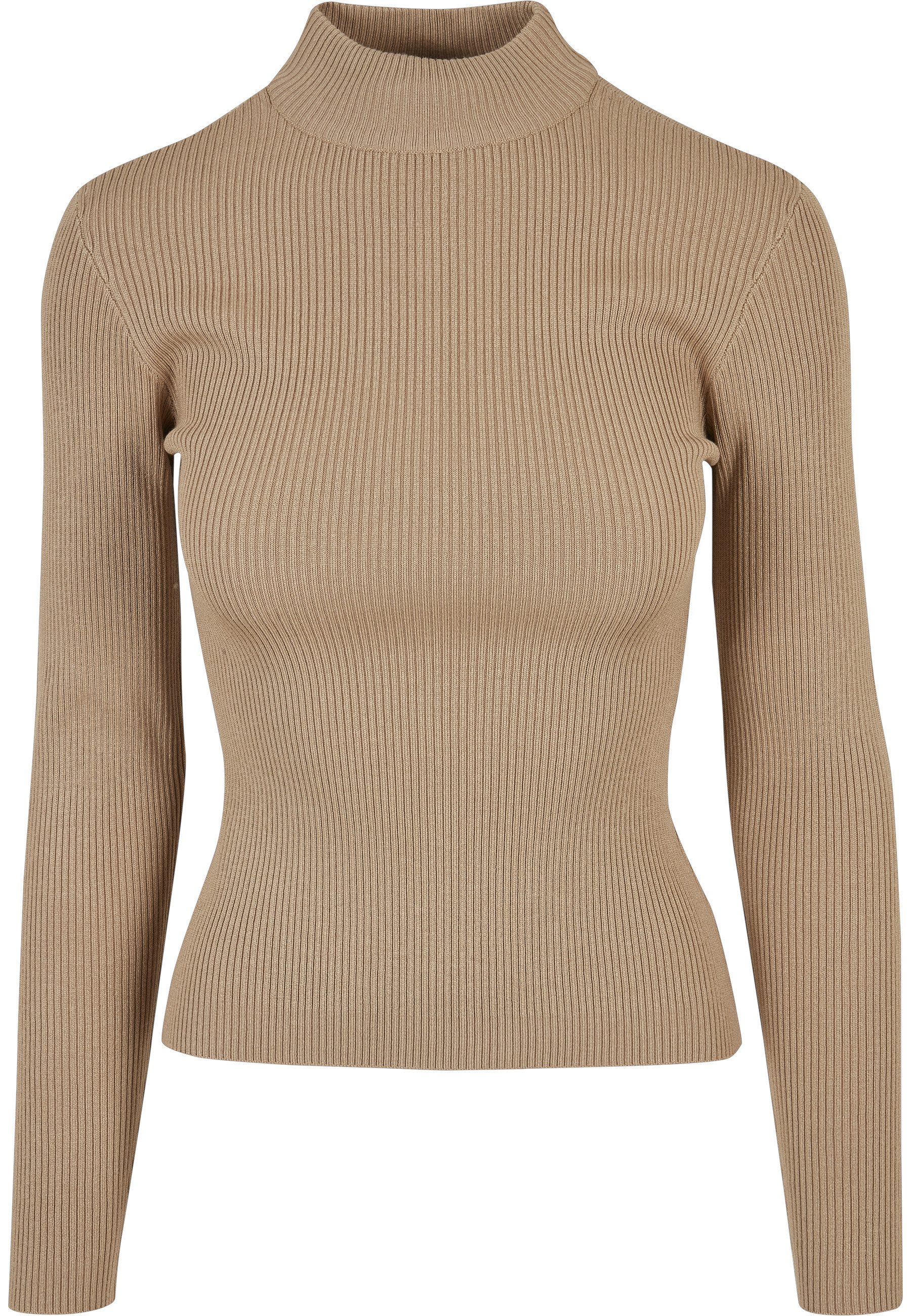 URBAN CLASSICS Rundhalspullover Urban Classics Damen Ladies Rib Knit Turtelneck Sweater (1-tlg)