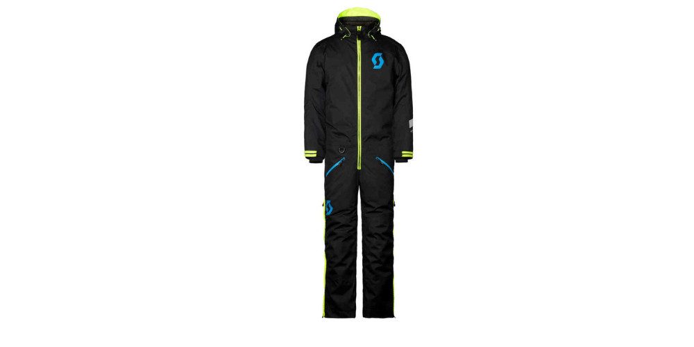 Scott Schneeoverall DS Dryo Junior 1-Teiler Jugend Snowmobil Kombi Wasserdicht Atmungsaktiv dehnbar reflektierende robust reißverschlus
