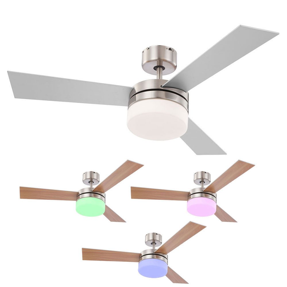 GLOBO LIGHTING Deckenventilator, Decken Ventilator Raum-Kühler Lampe Lüfter App Google