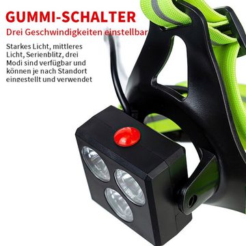 yozhiqu Taschenlampe LED-Lauf-Brustlicht-Lampe, wasserdicht, Joggen, Wandern, Taschenlampe (1-St), Fahrradlicht Tragbares Lauflicht für sicheres Laufen bei Nacht