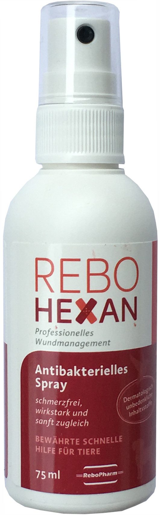 reboVet Veterinär-Fachgroßhandel GmbH & Co. KG Fellpflege Rebohexan Spray 75ml zur Wundreinigung und Wundpflege