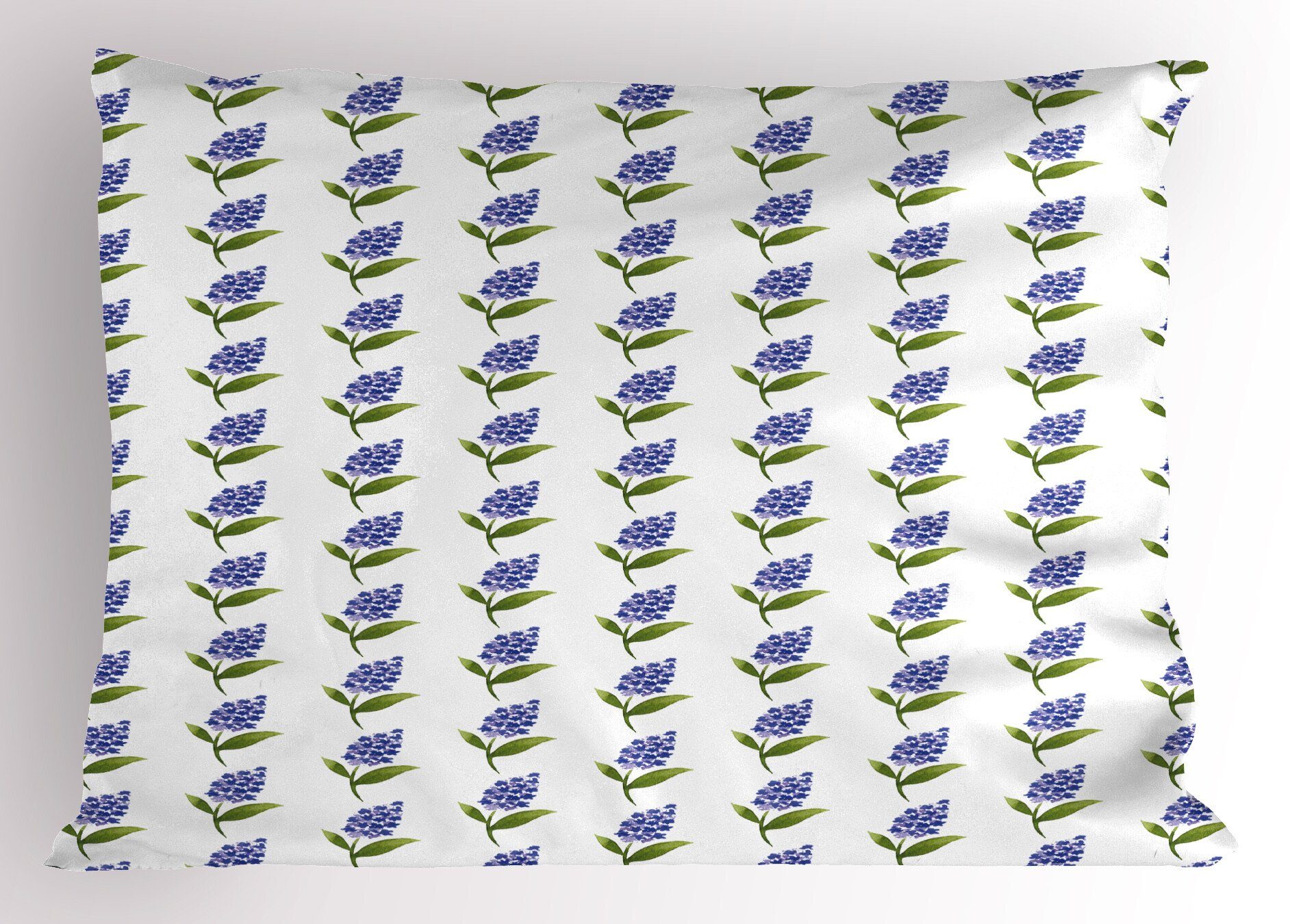 Aquarell Kopfkissenbezug, Size Lila Muster (1 Dekorativer Kissenbezüge Standard Stück), Blume Abakuhaus Gedruckter