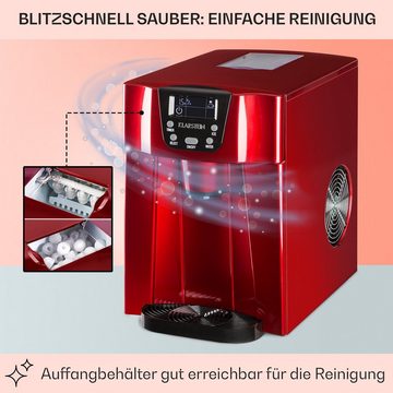 Klarstein Eiswürfelmaschine Ice Volcano 2G, Eiswürfelmaschine Eiswürfelbereiter Ice Cube Maker Eiswürfel Automat