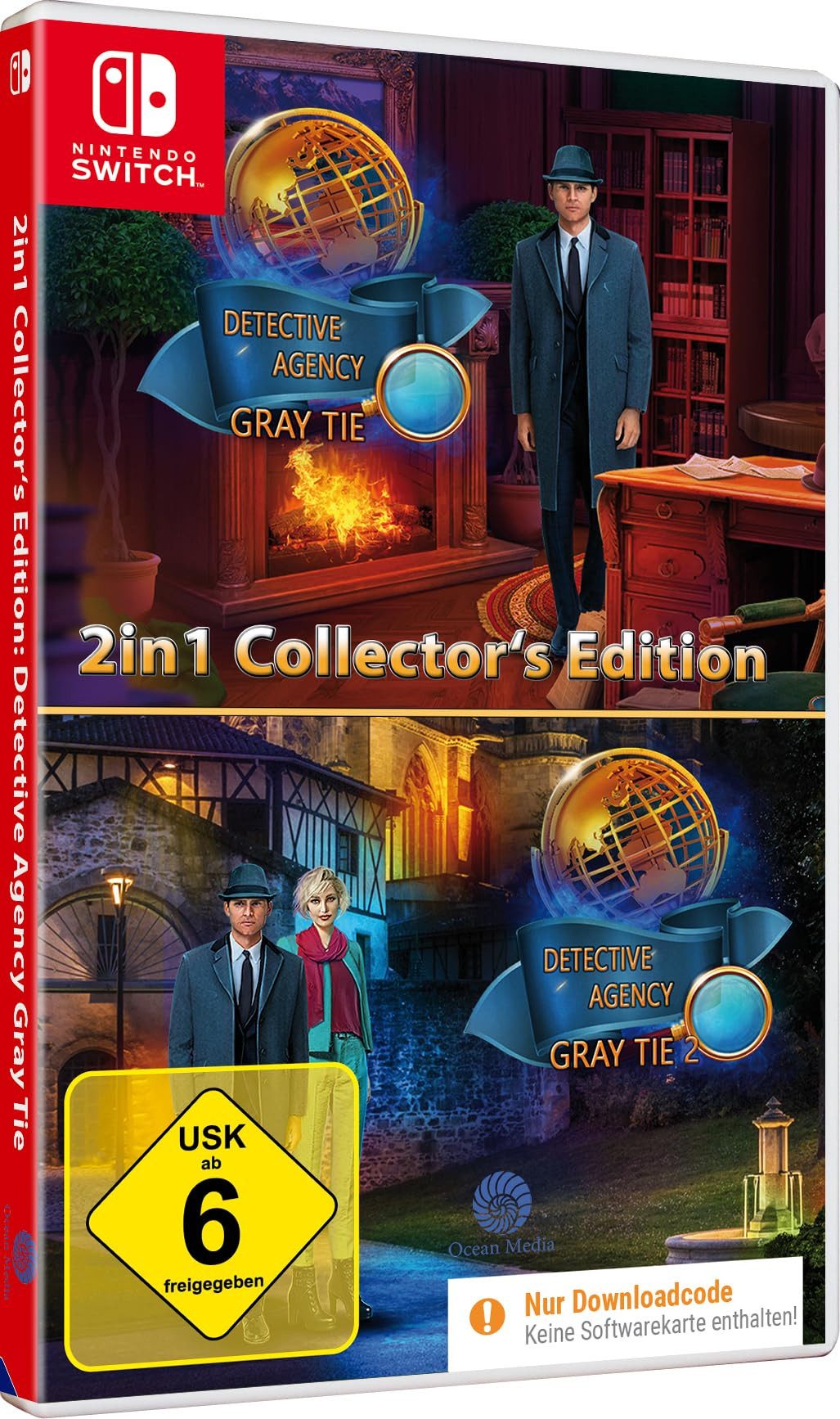 2in1 Paket Detective Agency 1+2 Collectors - Wimmelbild Spiele für (Code in a Box), Nintendo Switch