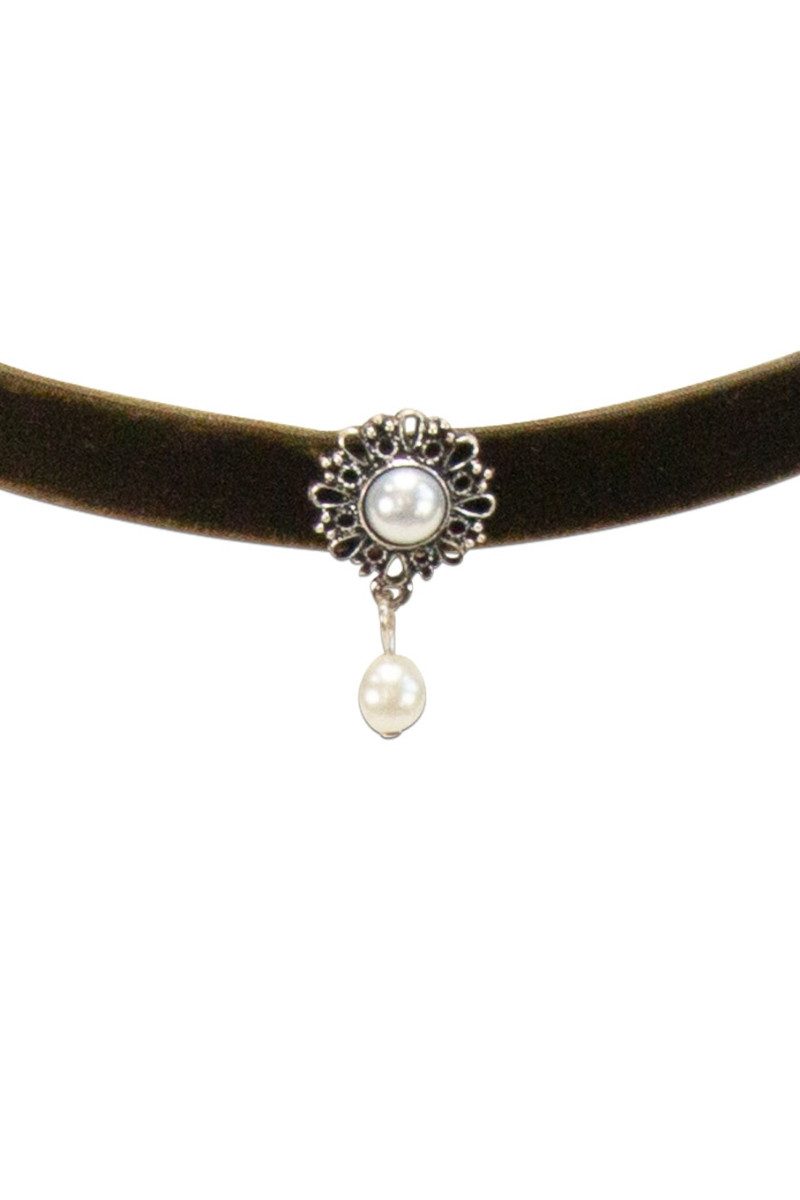 Alpenflüstern Kette mit Anhänger Kropfband - PERLENBLÜTE - – Bild 2 von 4