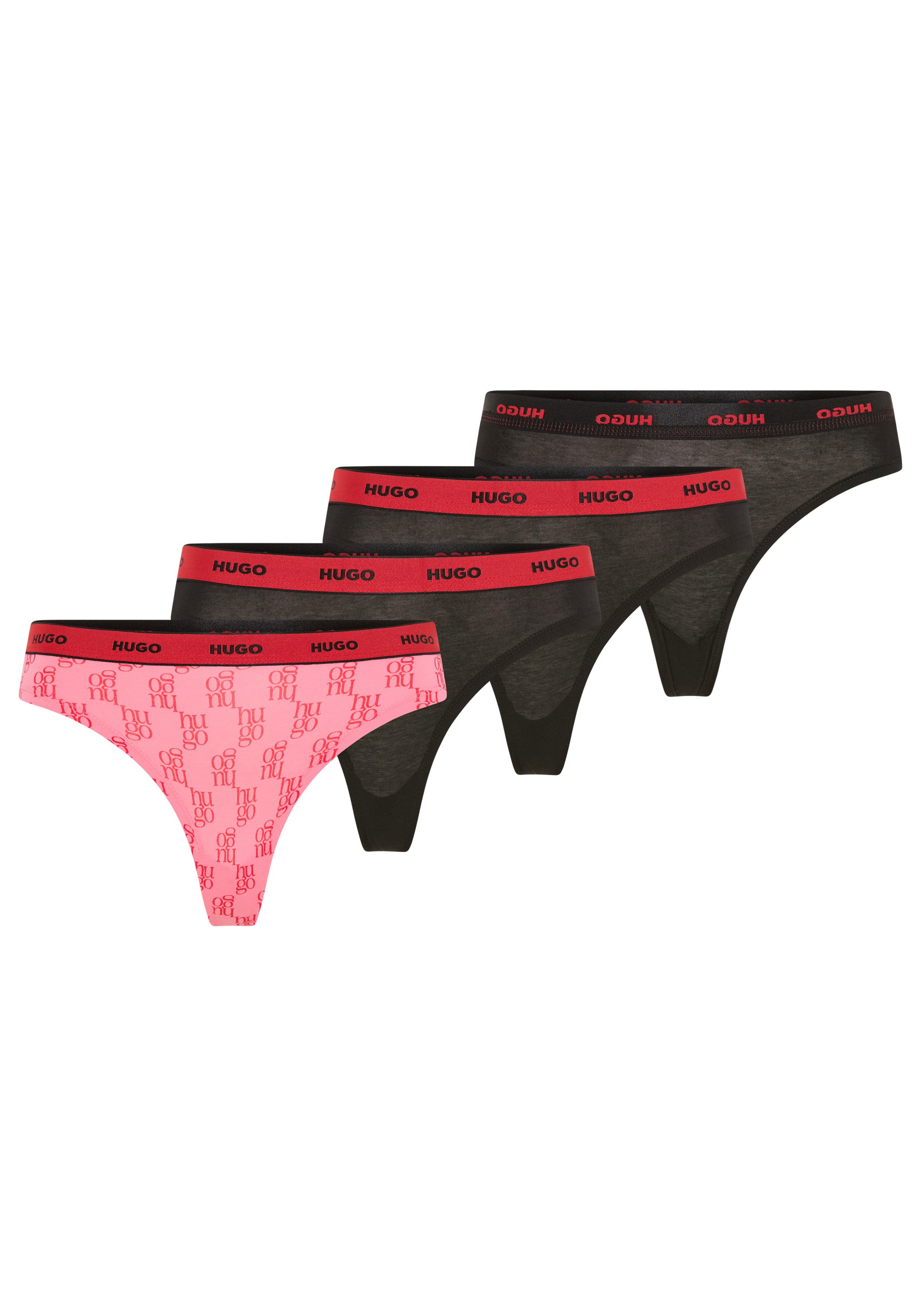 HUGO String TRIPLET THONG DESIGN (3-St) wiederholendes Logo am Bund