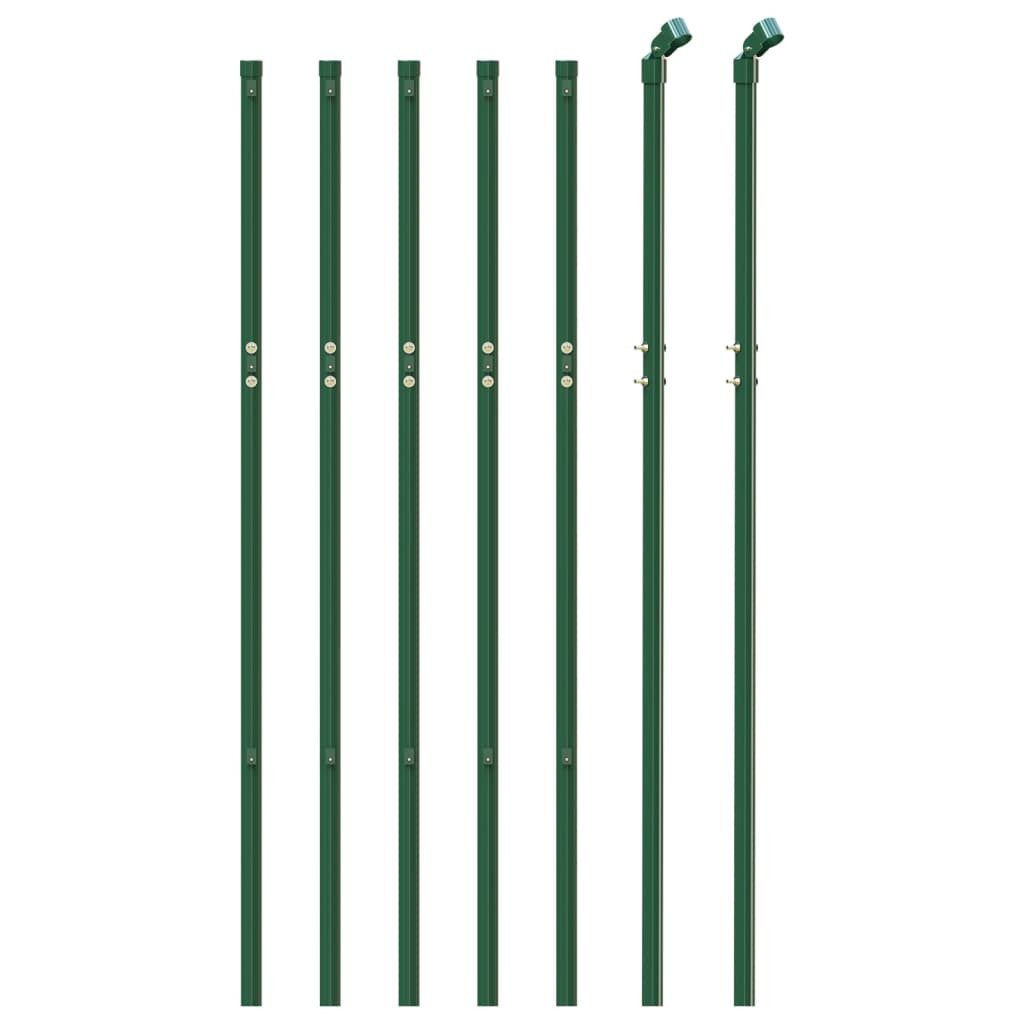 vidaXL Gartenzaun Maschendrahtzaun Grün 0,8x10 m, günstig online kaufen