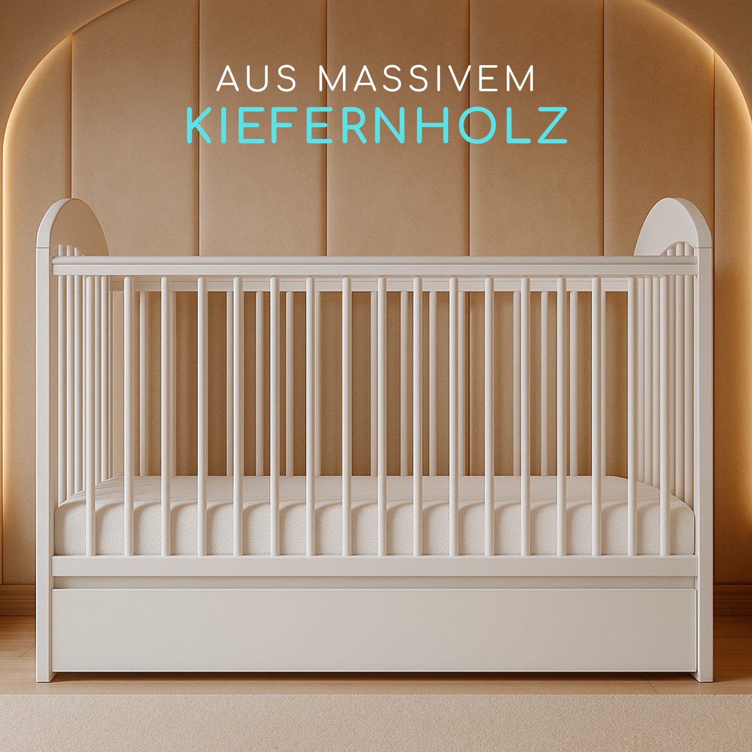 Alavya Home® Babybett Tonja, Gitterbett 60x120 günstig online kaufen