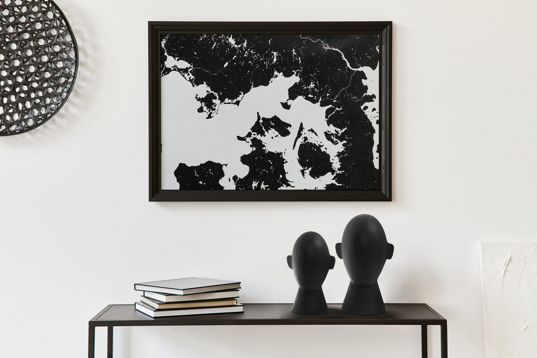 Kayoom Skulptur Skulptur Phantom 125, Handgefertigte Face-Skulptur aus Aluminium