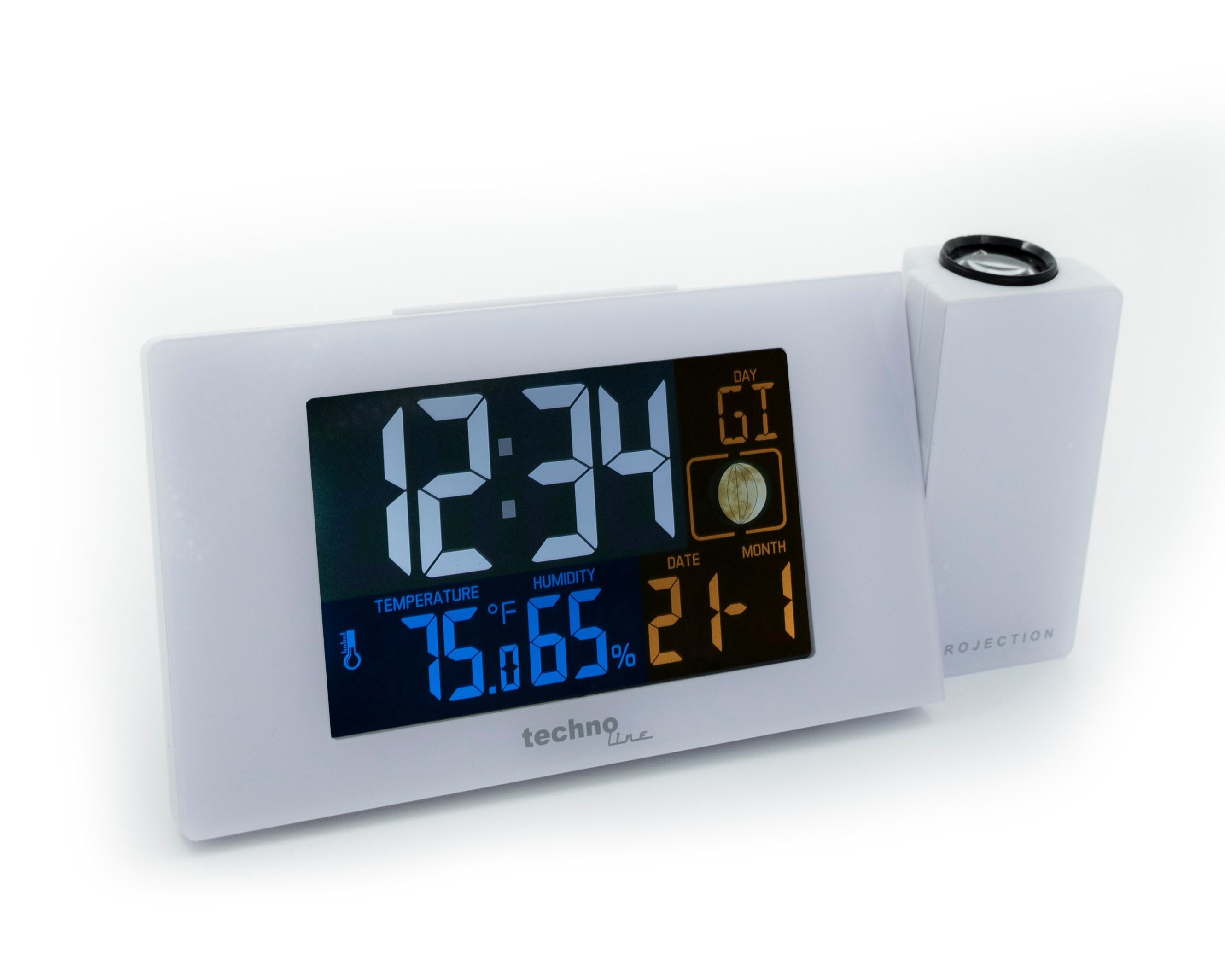 technoline Projektionswecker WT 537 mit Temperatur- und Luftfeuchteanzeige günstig online kaufen