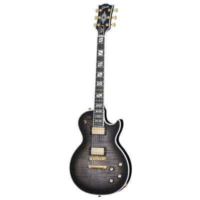 Gibson E-Gitarre, Les Paul Trans Ebony Burst - Single Cut Electric Guitar, Les Paul Supreme Trans Ebony Burst - Single Cut E-Gitarre
