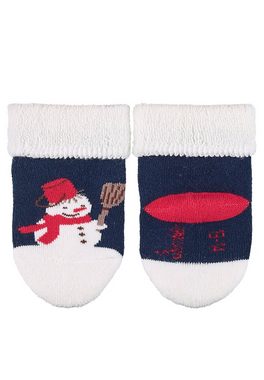 Sterntaler® Basicsocken Baby-Söckchen Weihnachten, 3er-Pack