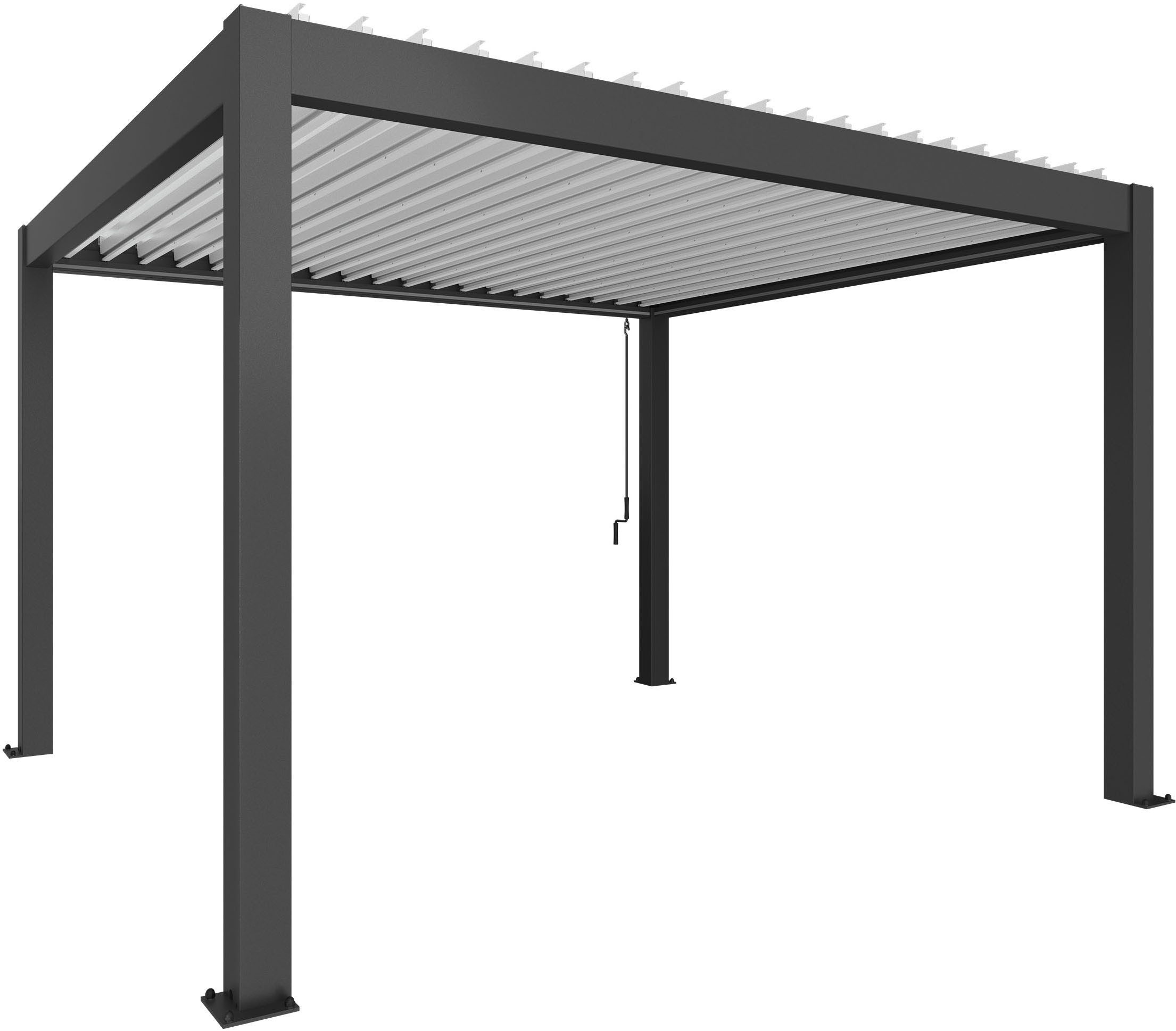 Biohort Pergola 4x3,5, verschiedene Farben, BxTxH: 404,5x367,5x264 cm, ausgezeichnet mit dem Red Dot Design Award