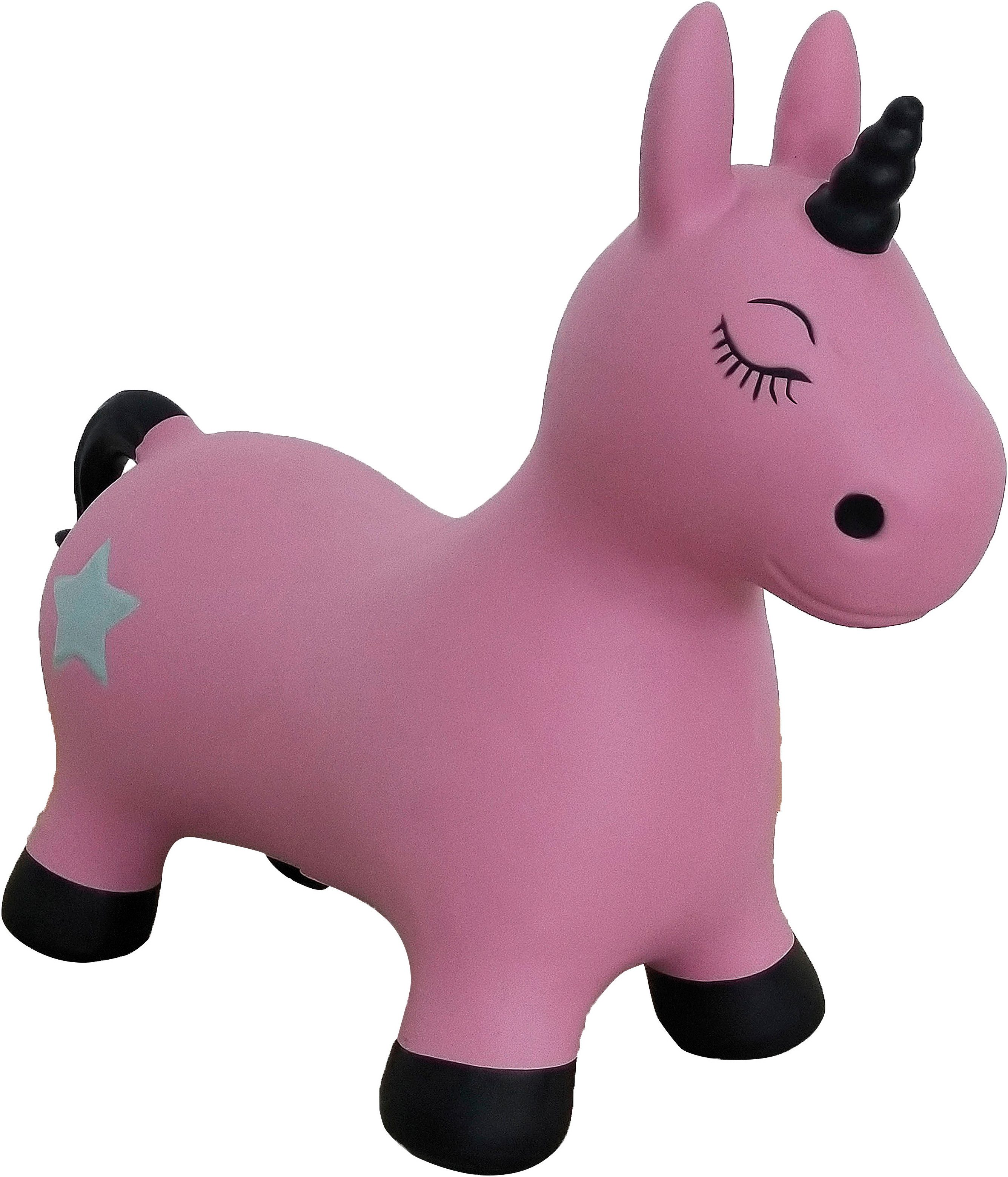 Jamara Hüpftier Einhorn, pink, inkl. Luftpumpe