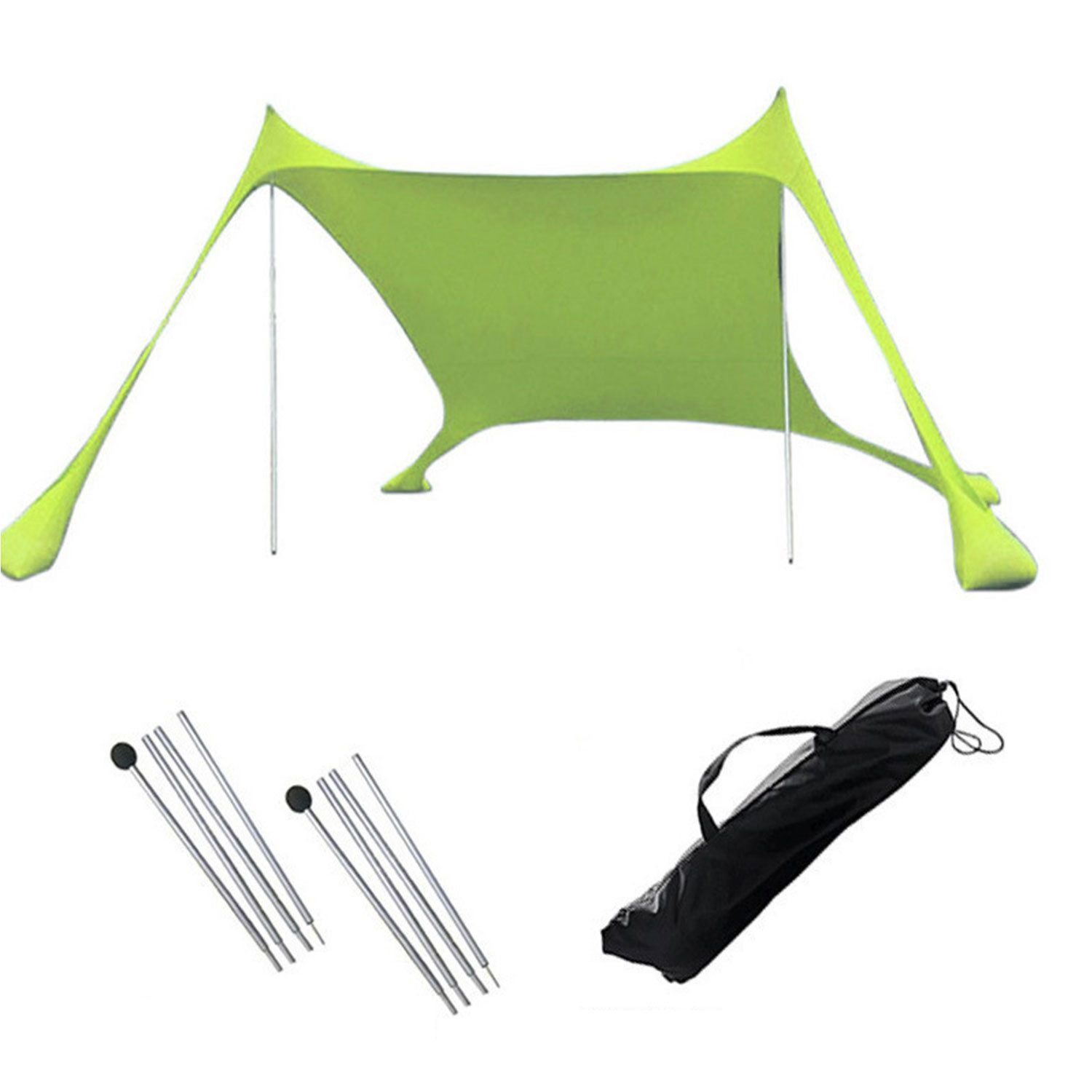 Strandmuschel Strandzelt Pop-Up Campingzelt UV-Schutz UPF 50+