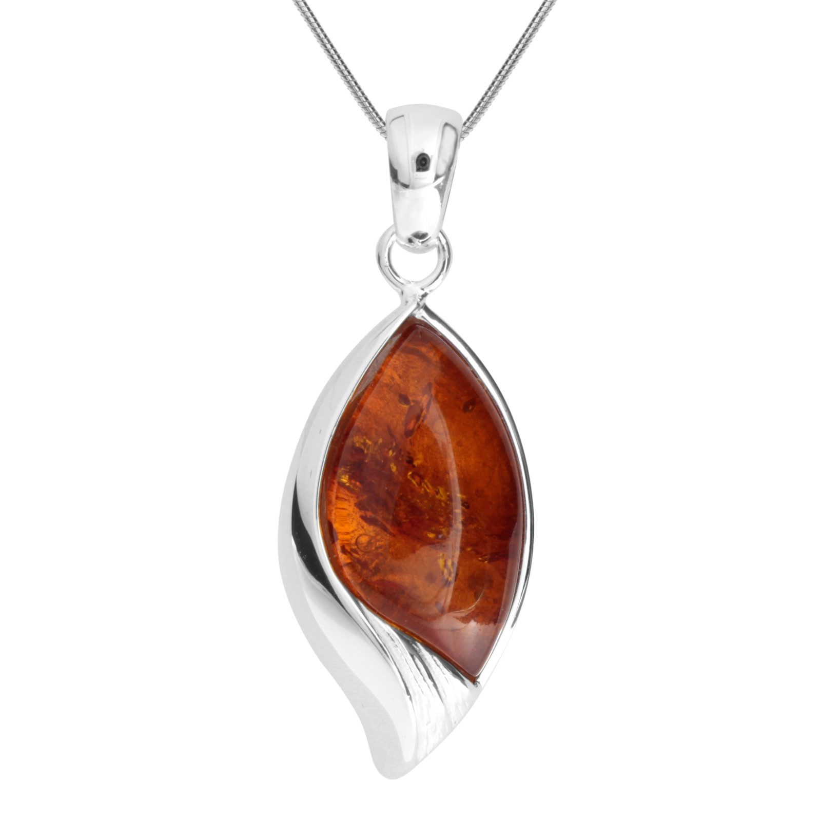 Kette mit Anhänger Ostsee-Schmuck Kette mit Anhänger Lilla Kette mit Anhänger Lilla