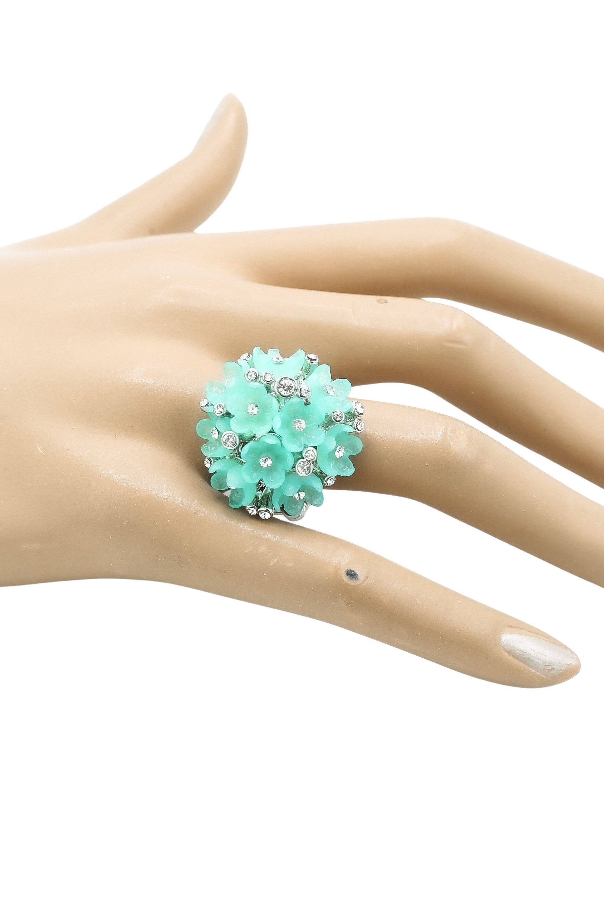 COLLEZIONE ALESSANDRO Fingerring Funkelblüte